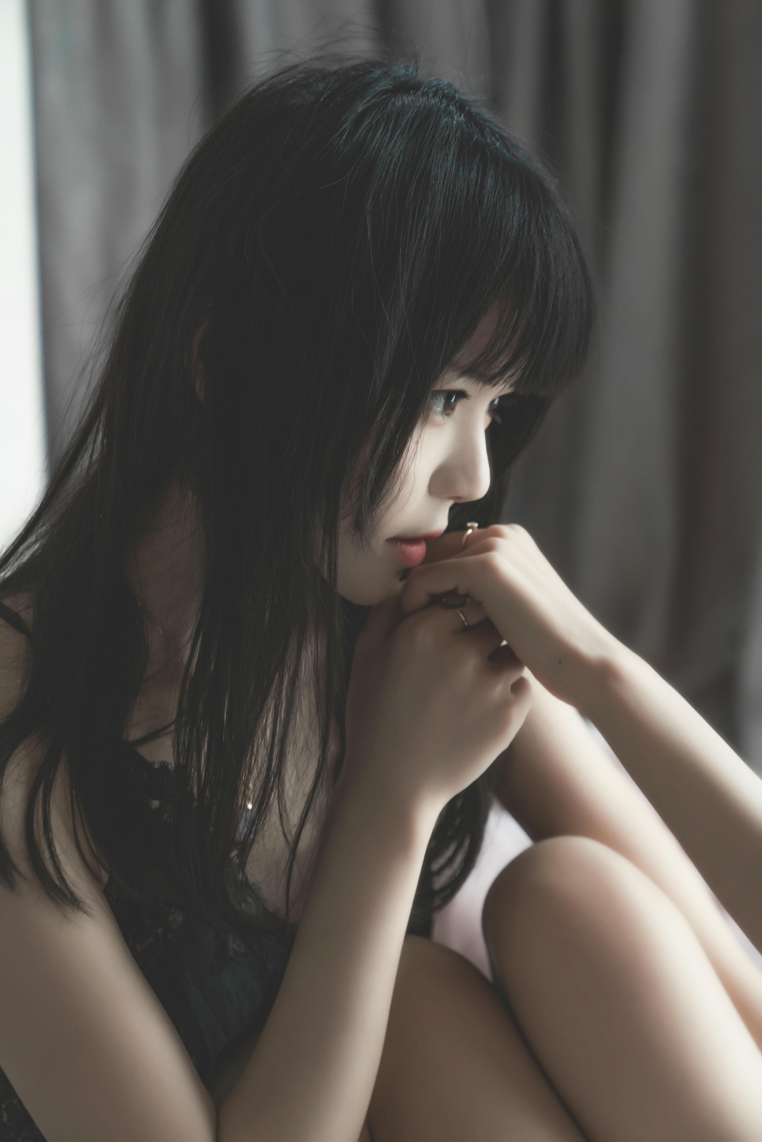 桜桃喵 NO.065 暮(黑裙×妹抖) [48P-1.16GB]_第3集