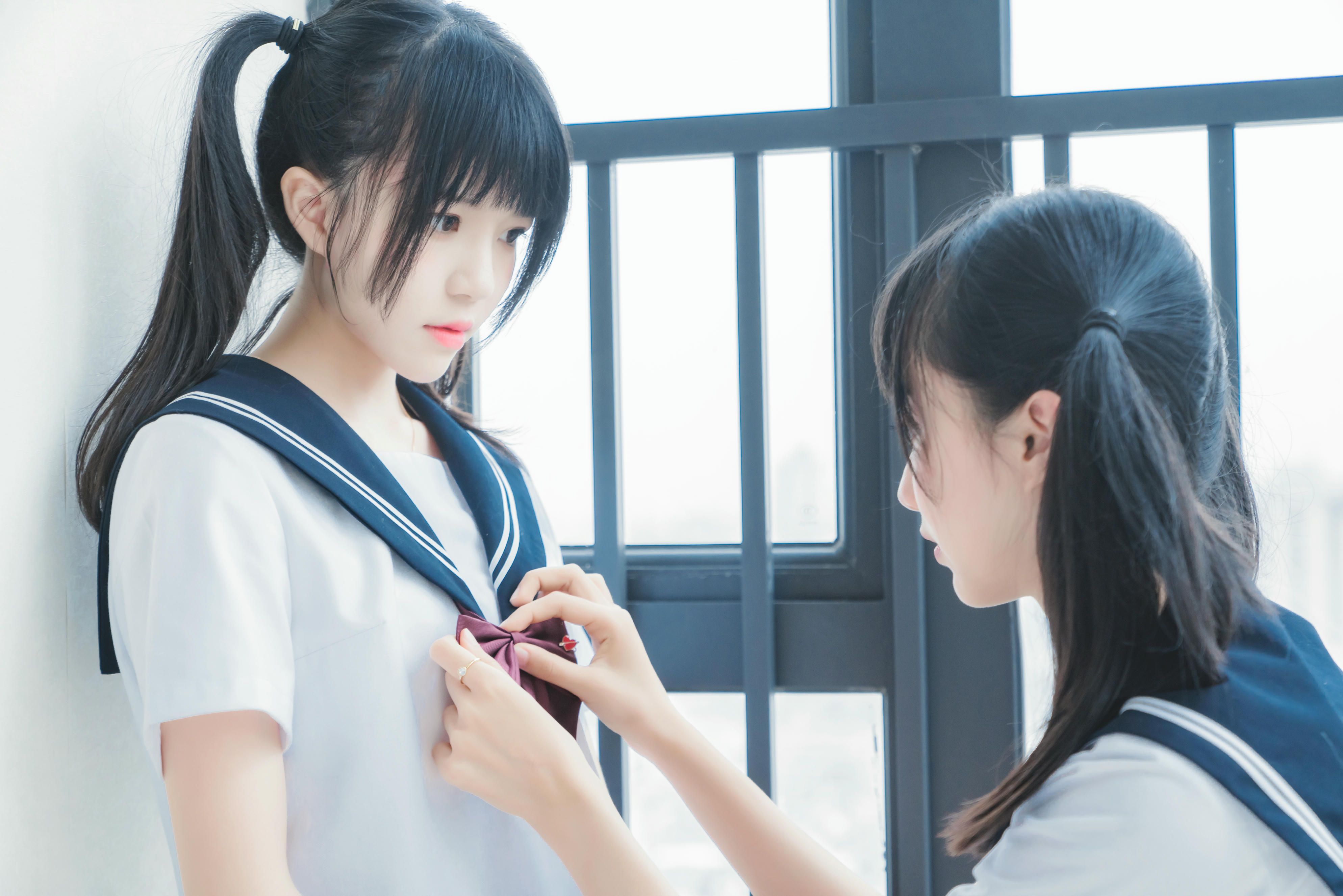 桜桃喵 NO.067 她(制服×制服) [38P-741MB]_第2集