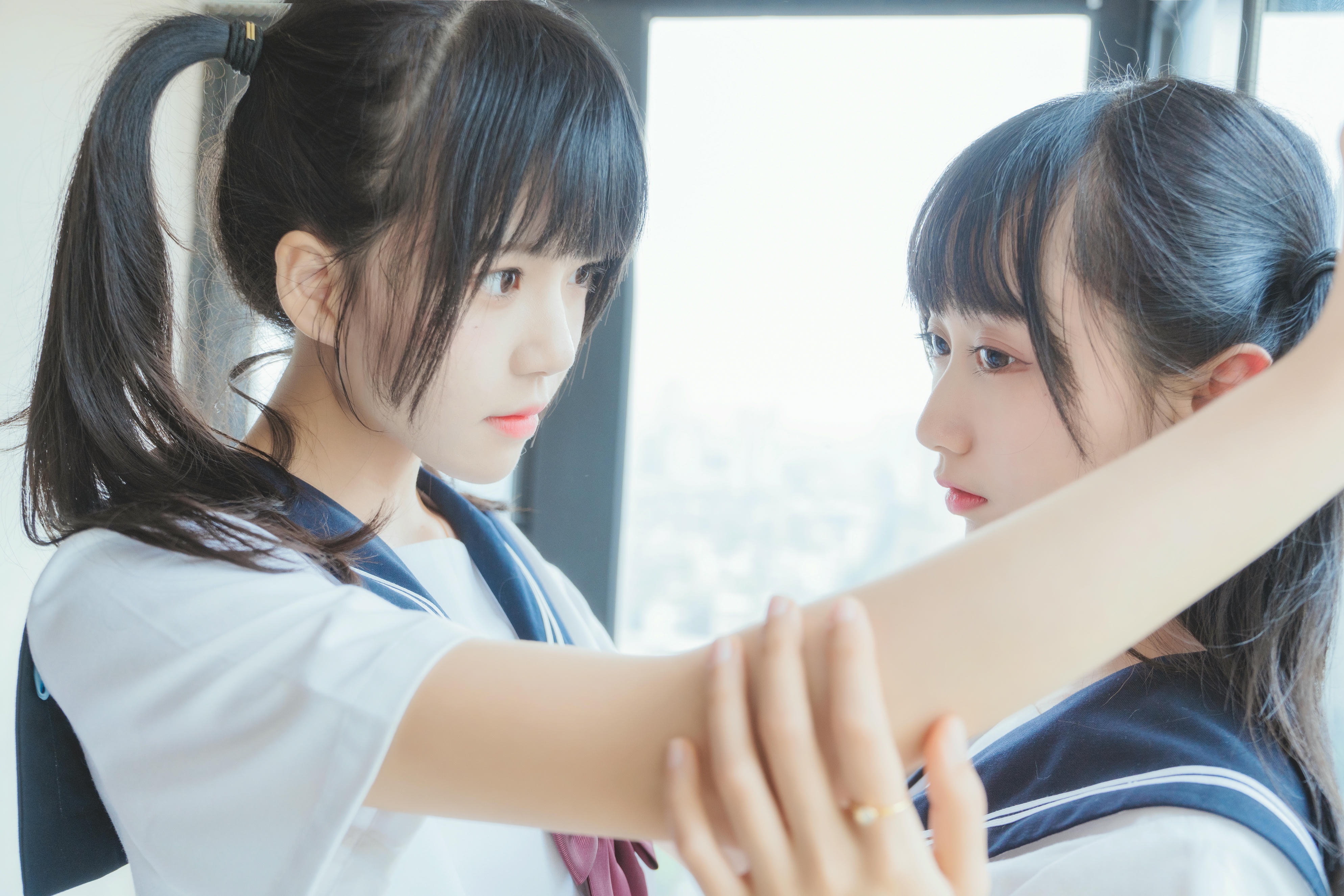 桜桃喵 NO.067 她(制服×制服) [38P-741MB]_第1集