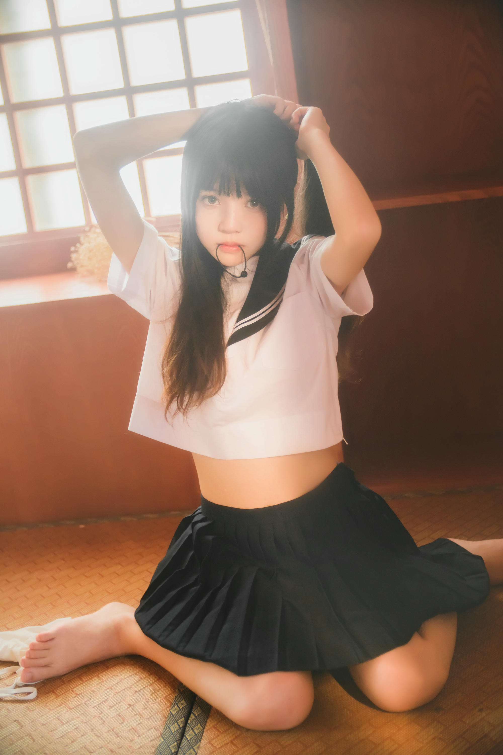 桜桃喵 NO.007 未熟1 小背心换水手服 [144P-1.43GB]_第7集