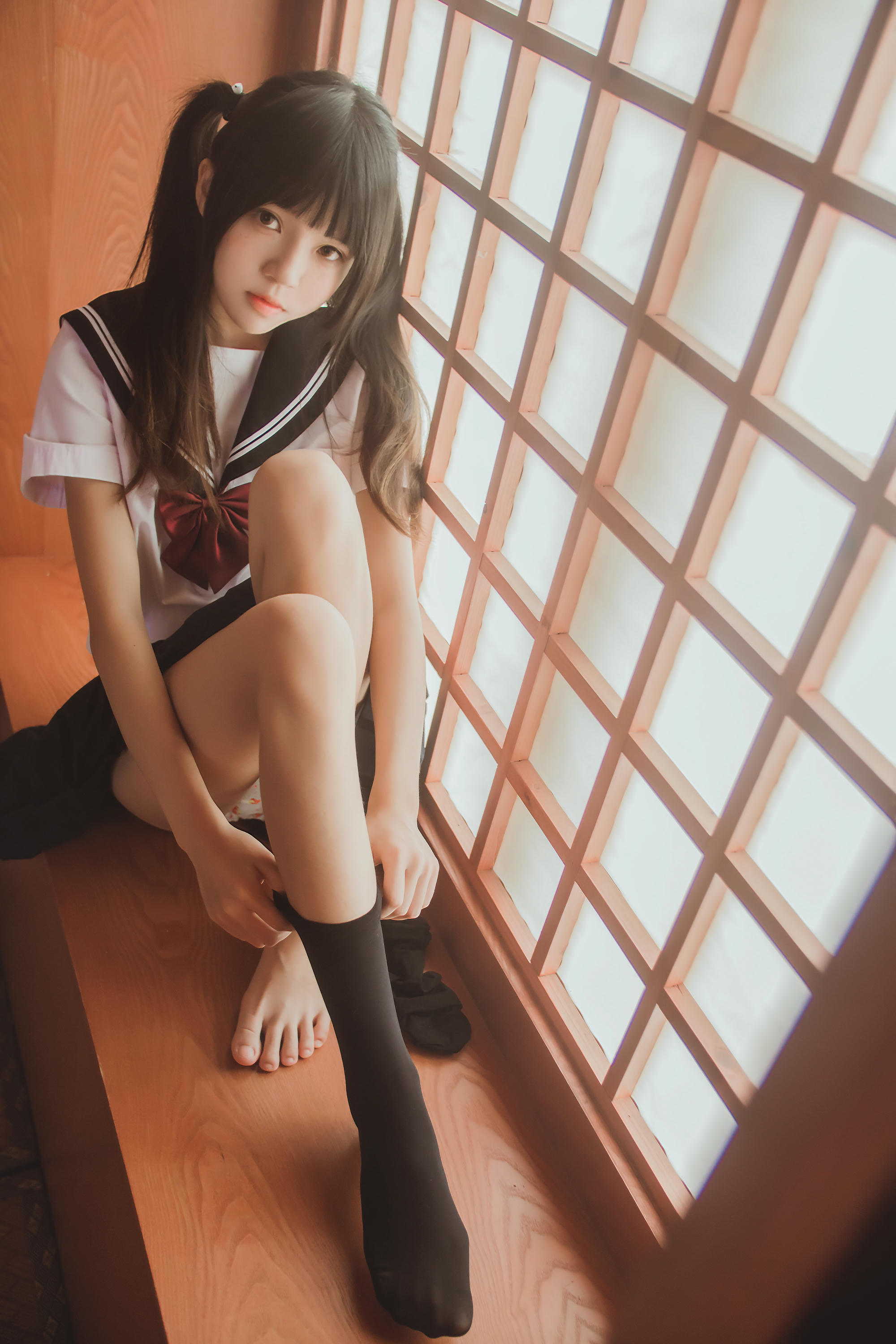 桜桃喵 NO.007 未熟1 小背心换水手服 [144P-1.43GB]_第7集