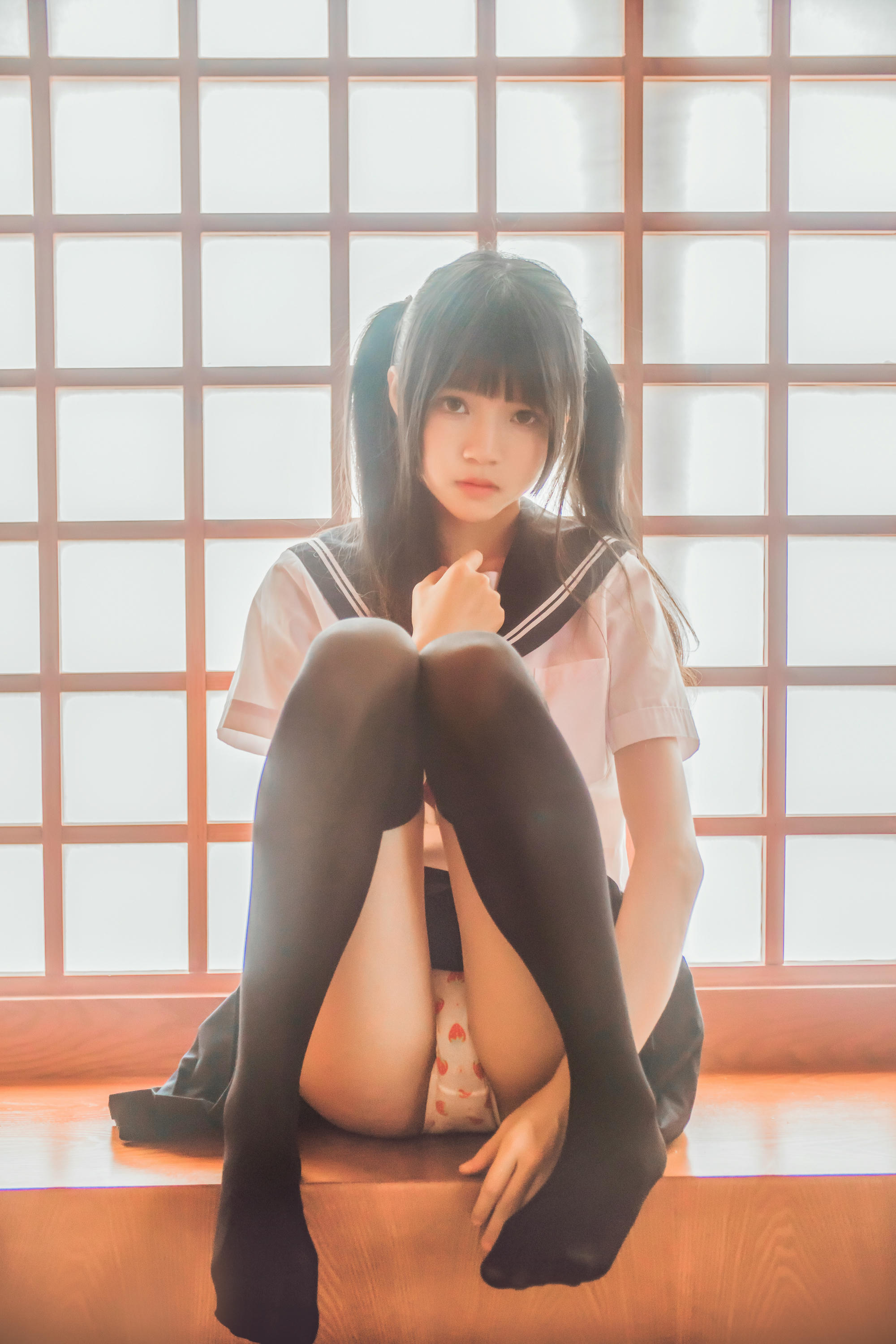 桜桃喵 NO.007 未熟1 小背心换水手服 [144P-1.43GB]_第7集