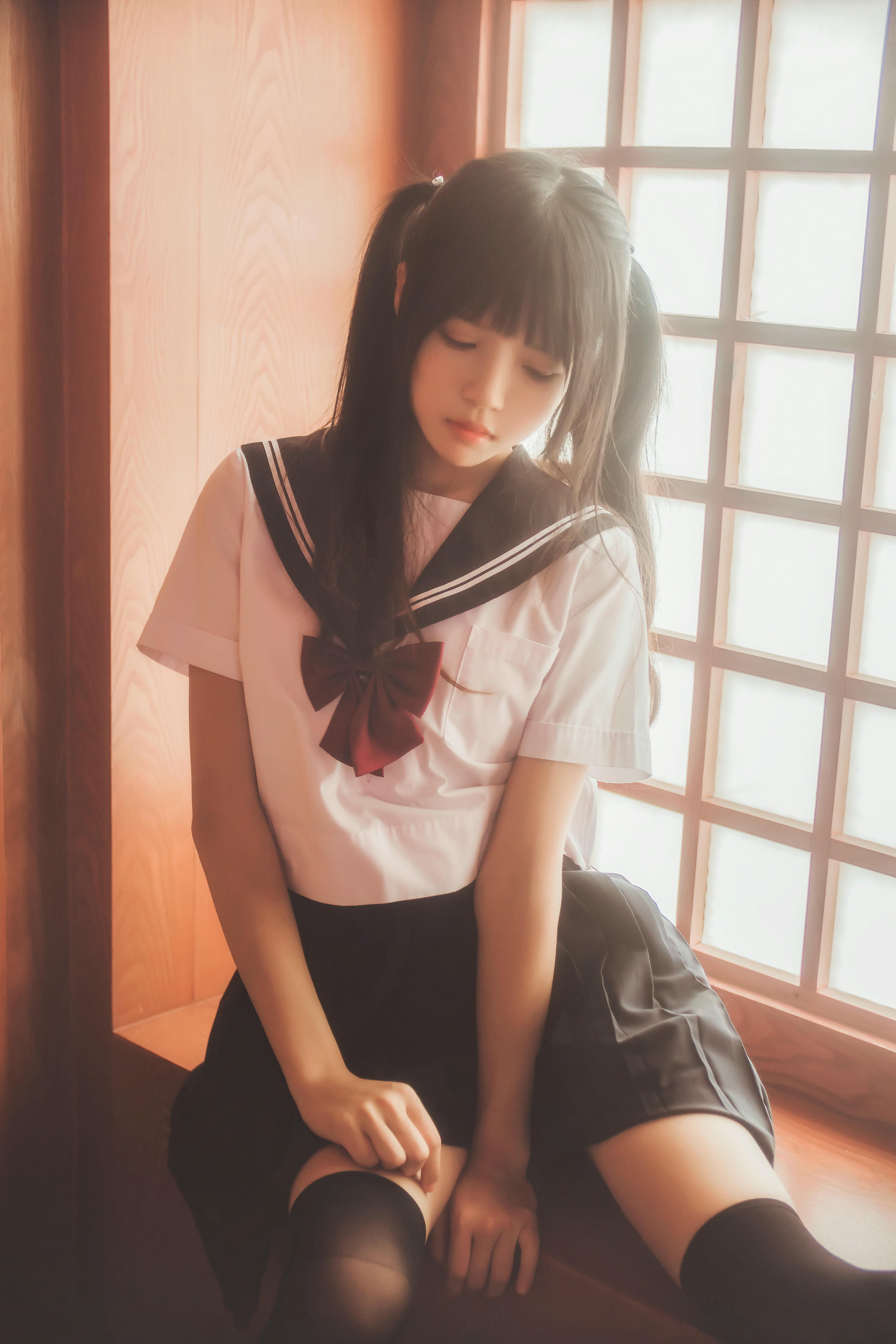 桜桃喵 NO.007 未熟1 小背心换水手服 [144P-1.43GB]_第8集