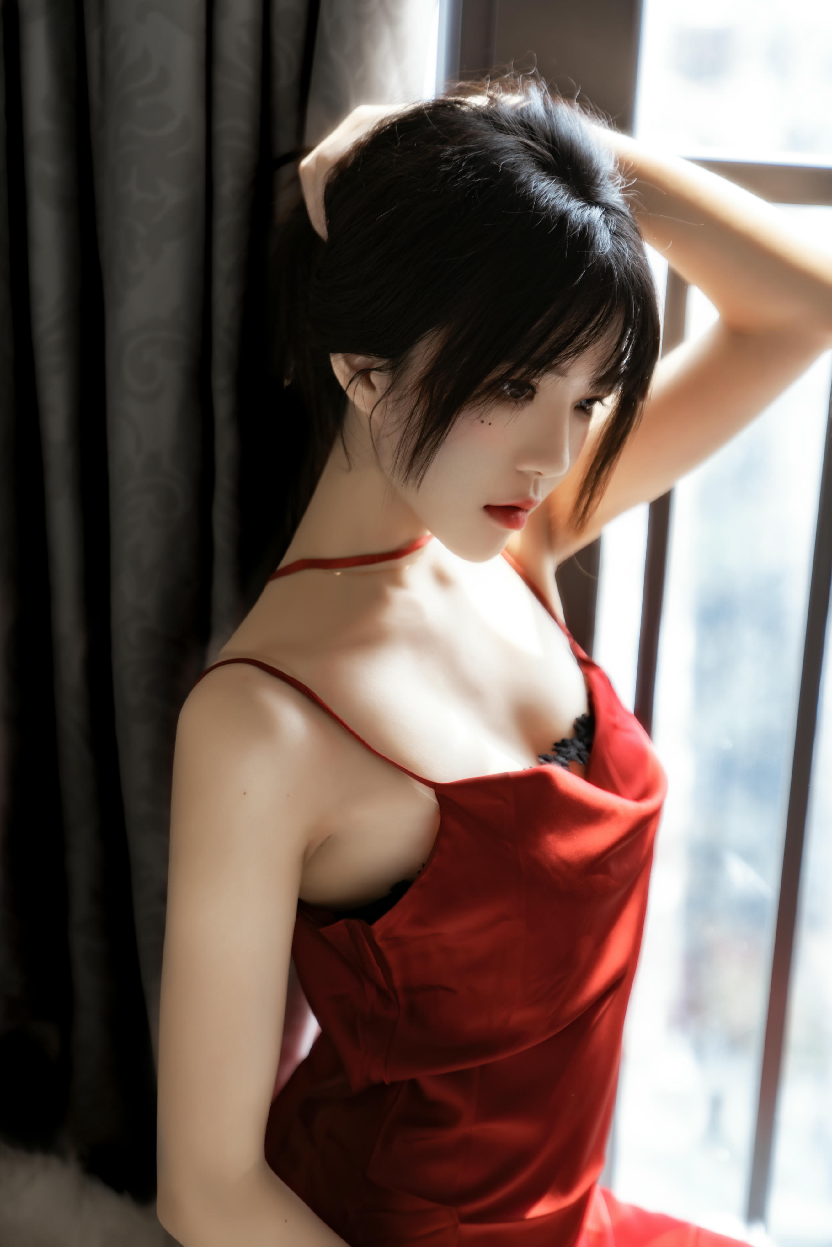 桜桃喵 NO.077 千丝万缕的红01 [35P-578MB]_第1集