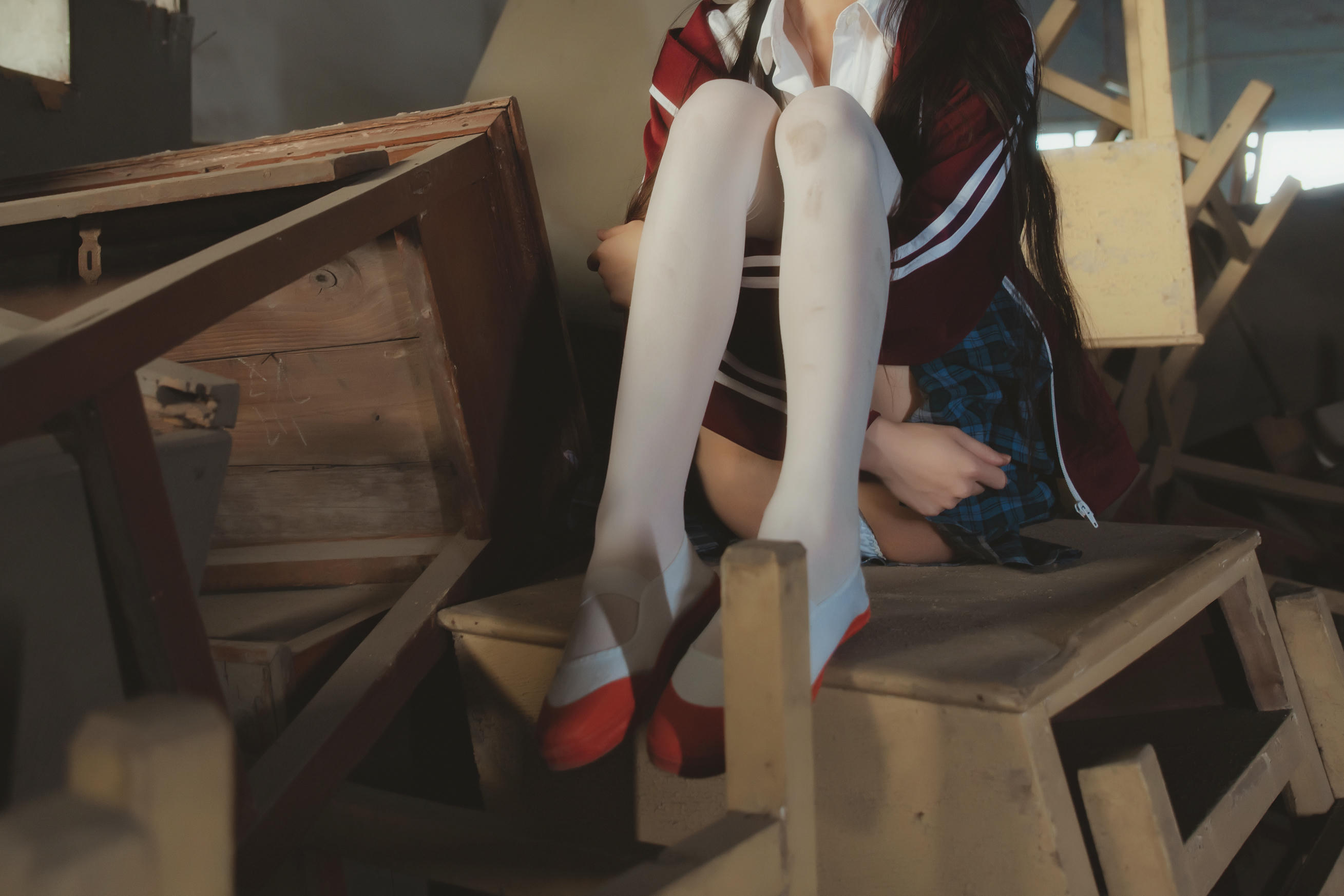 桜桃喵 NO.081 未熟3 废弃教室 [38P-718MB]_第2集