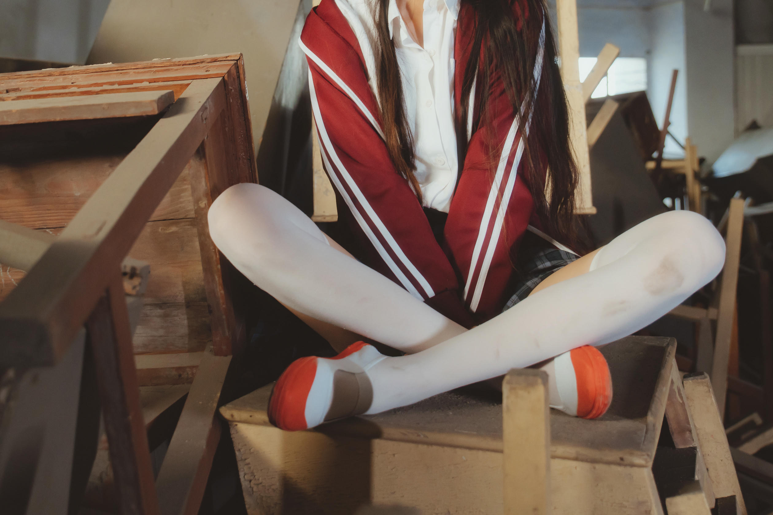 桜桃喵 NO.081 未熟3 废弃教室 [38P-718MB]_第2集