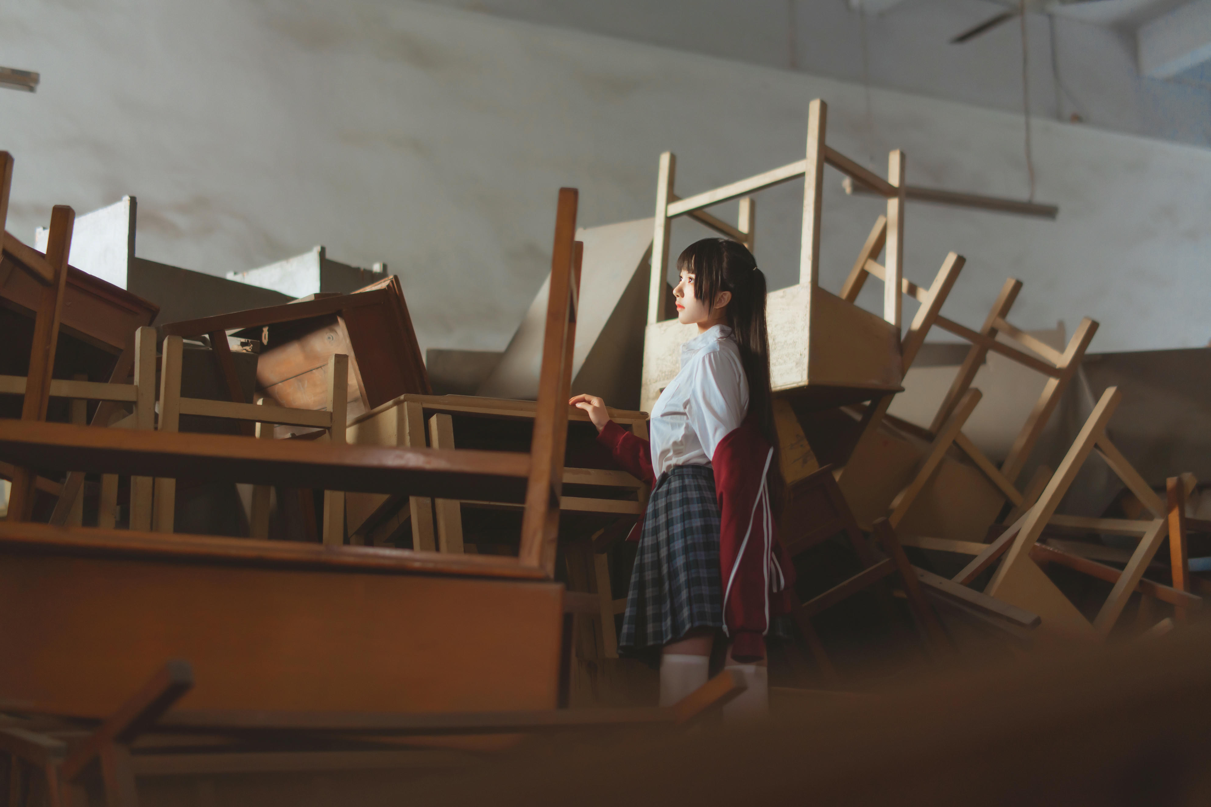 桜桃喵 NO.081 未熟3 废弃教室 [38P-718MB]_第1集