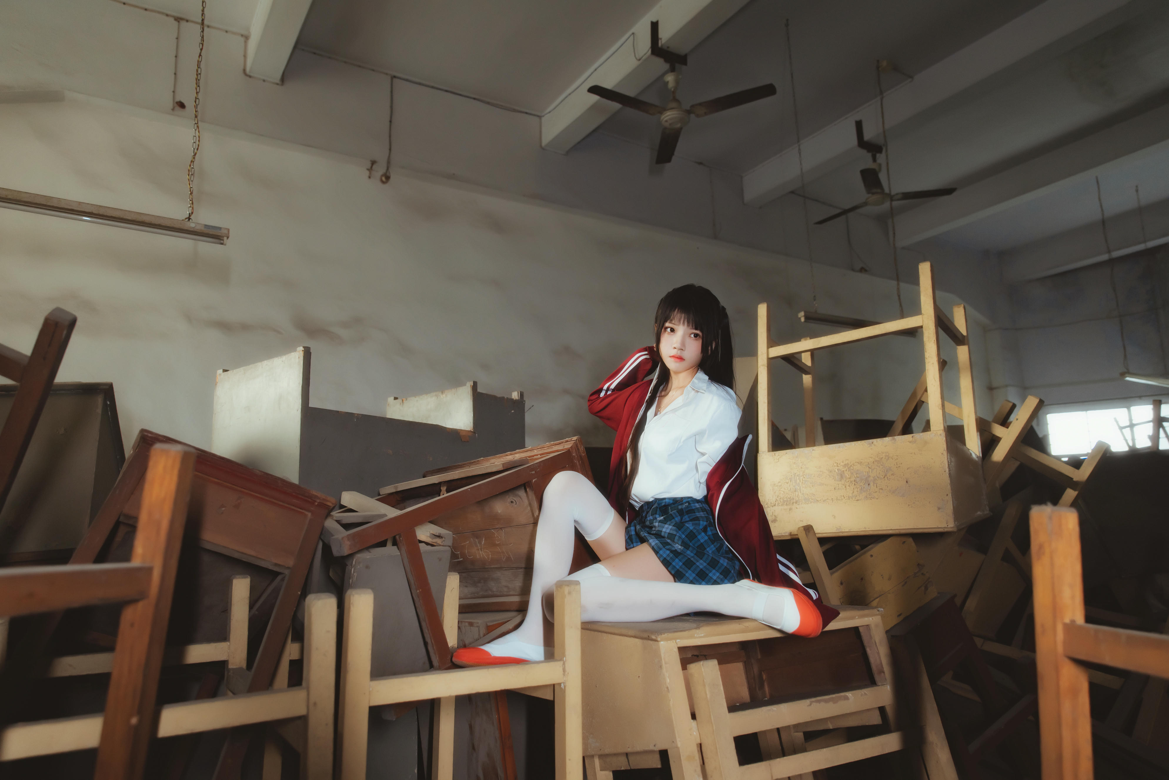 桜桃喵 NO.081 未熟3 废弃教室 [38P-718MB]_第2集