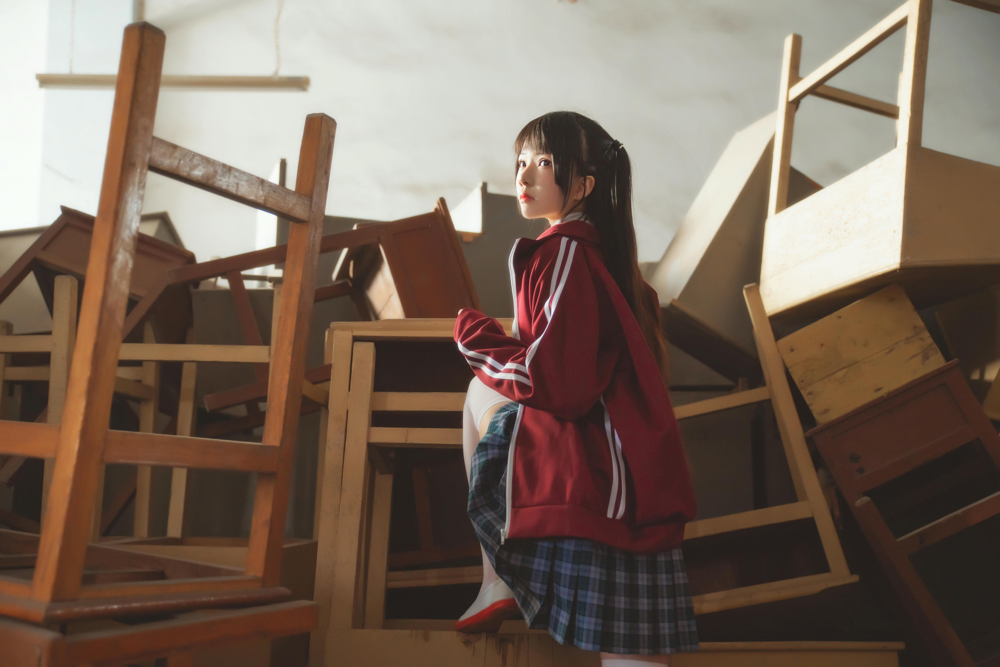 桜桃喵 NO.081 未熟3 废弃教室 [38P-718MB]_第1集