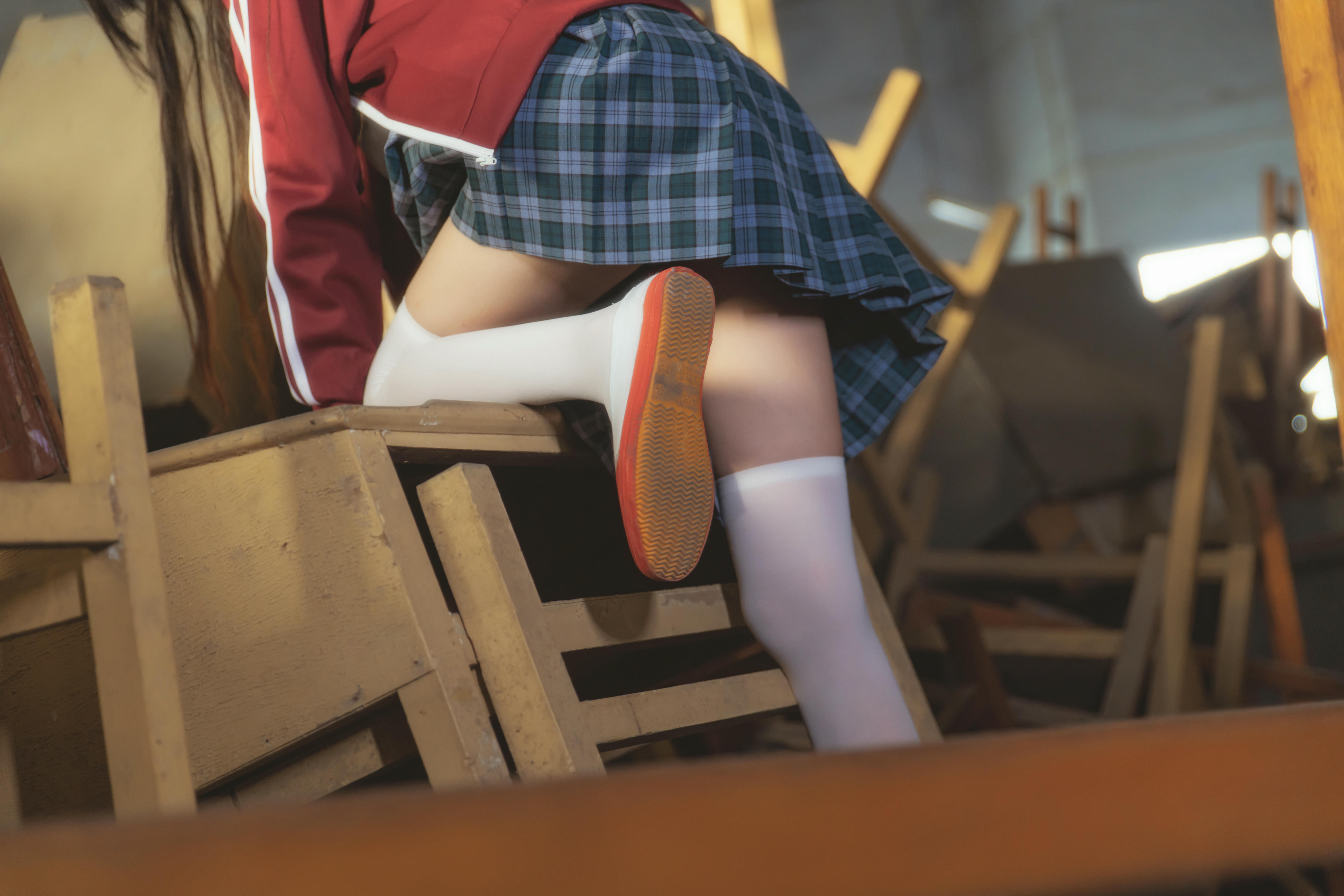 桜桃喵 NO.081 未熟3 废弃教室 [38P-718MB]_第1集