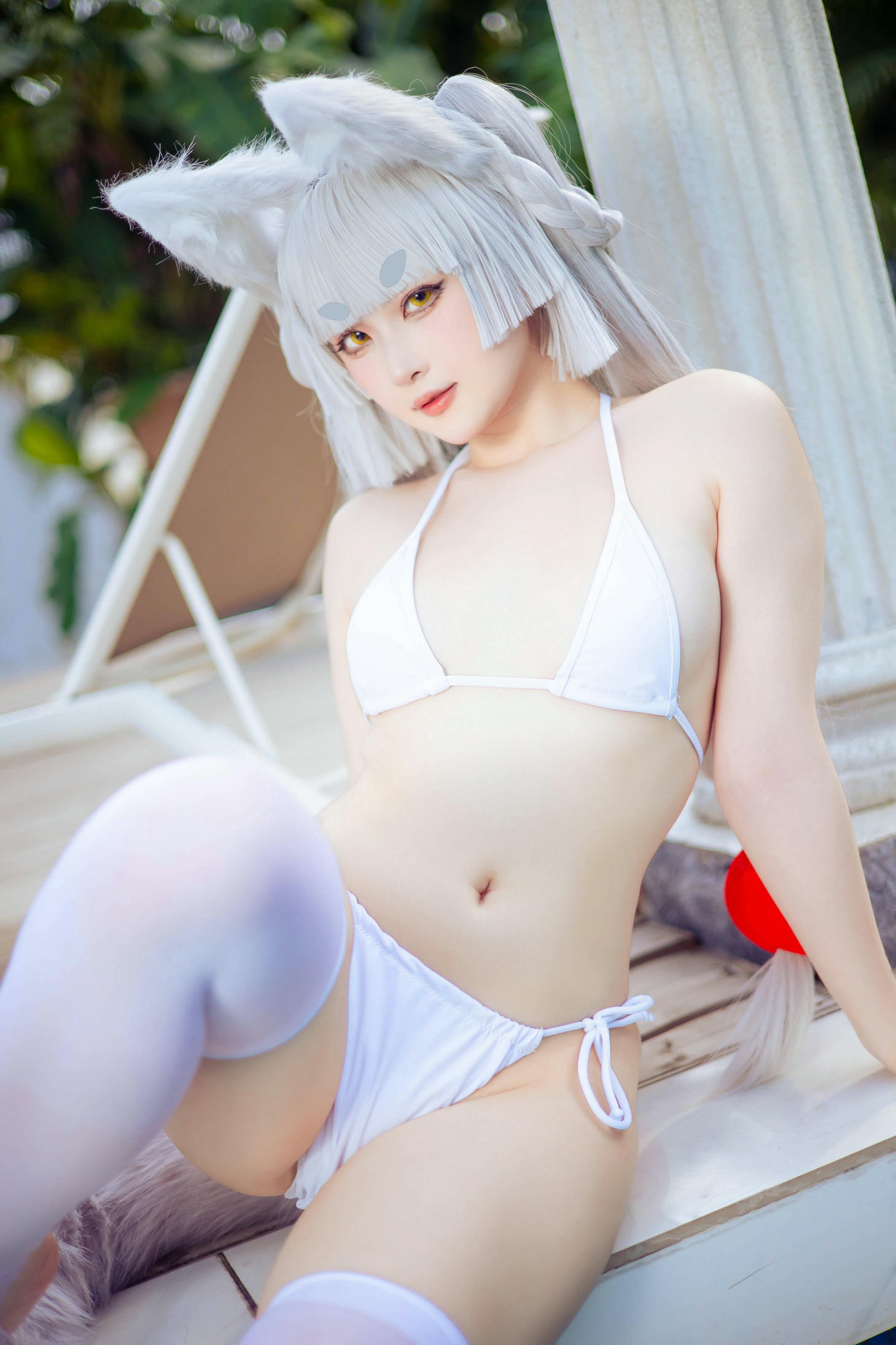 屿鱼 NO.007 patreon 23年6月-24年3月 [1239P 1.91GB]-主题排-不认识-白毛狐狸泳装_第1集