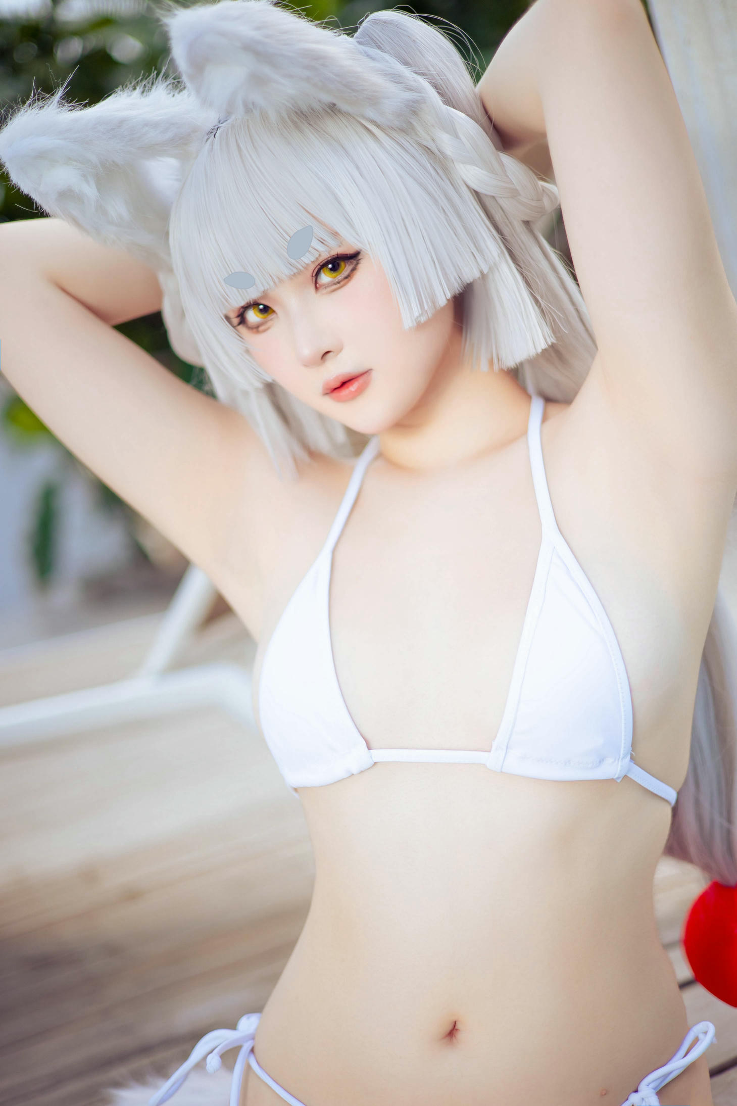屿鱼 NO.007 patreon 23年6月-24年3月 [1239P 1.91GB]-主题排-不认识-白毛狐狸泳装_第1集