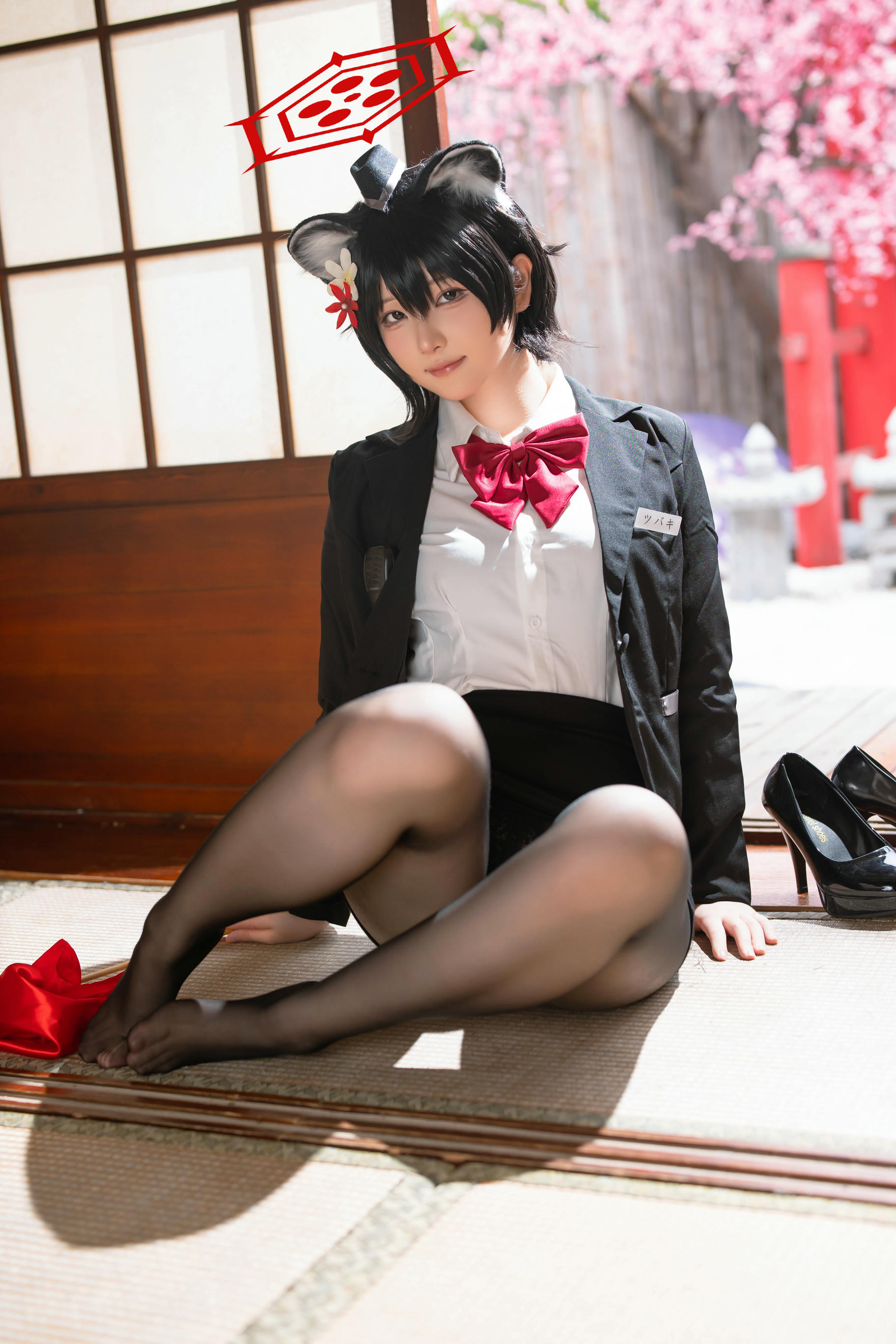 屿鱼 NO.031 蔚蓝档案 春日椿 导游[55P 155.6M]_第1集