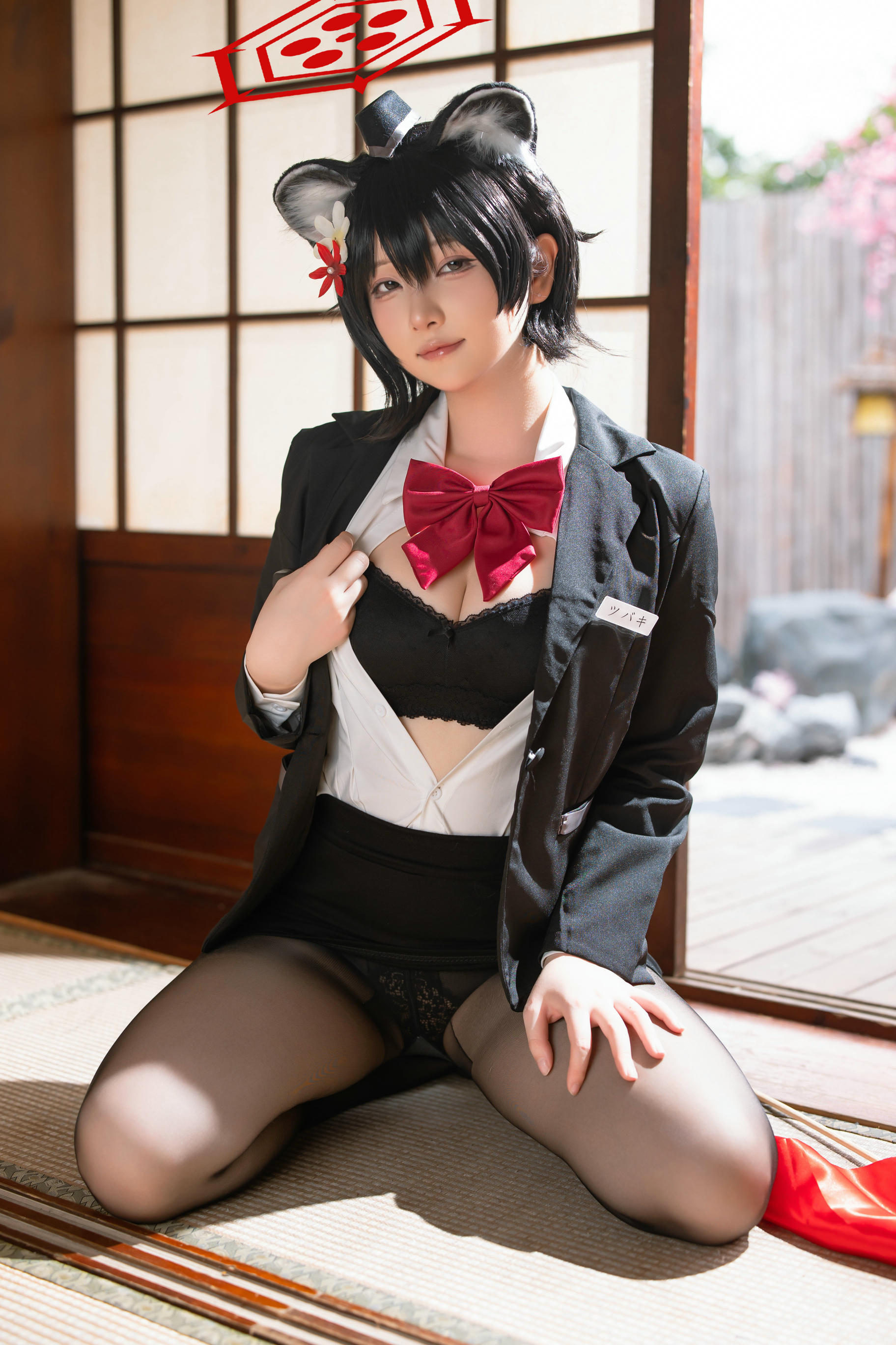 屿鱼 NO.031 蔚蓝档案 春日椿 导游[55P 155.6M]_第1集