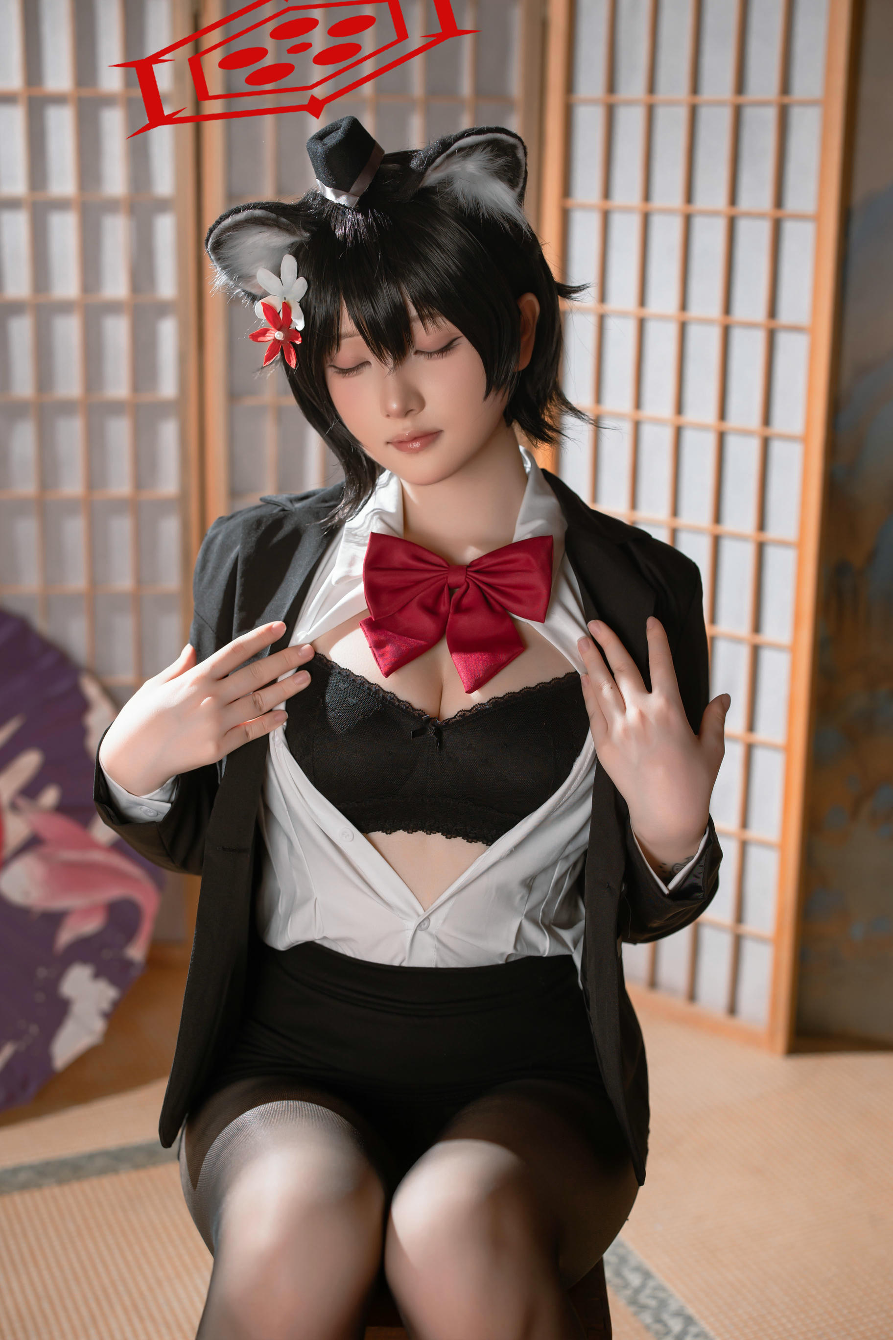 屿鱼 NO.031 蔚蓝档案 春日椿 导游[55P 155.6M]_第2集