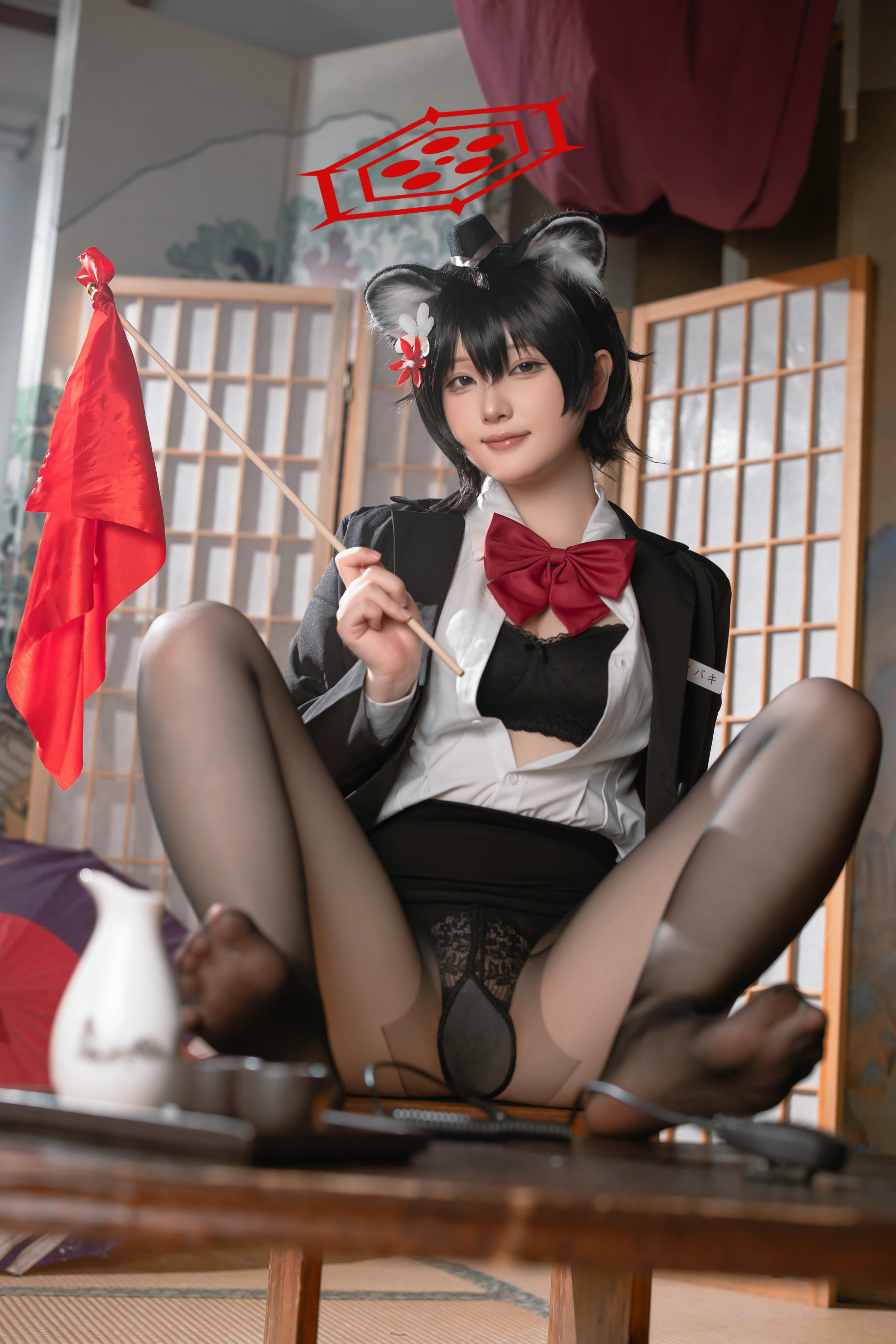 屿鱼 NO.031 蔚蓝档案 春日椿 导游[55P 155.6M]_第2集