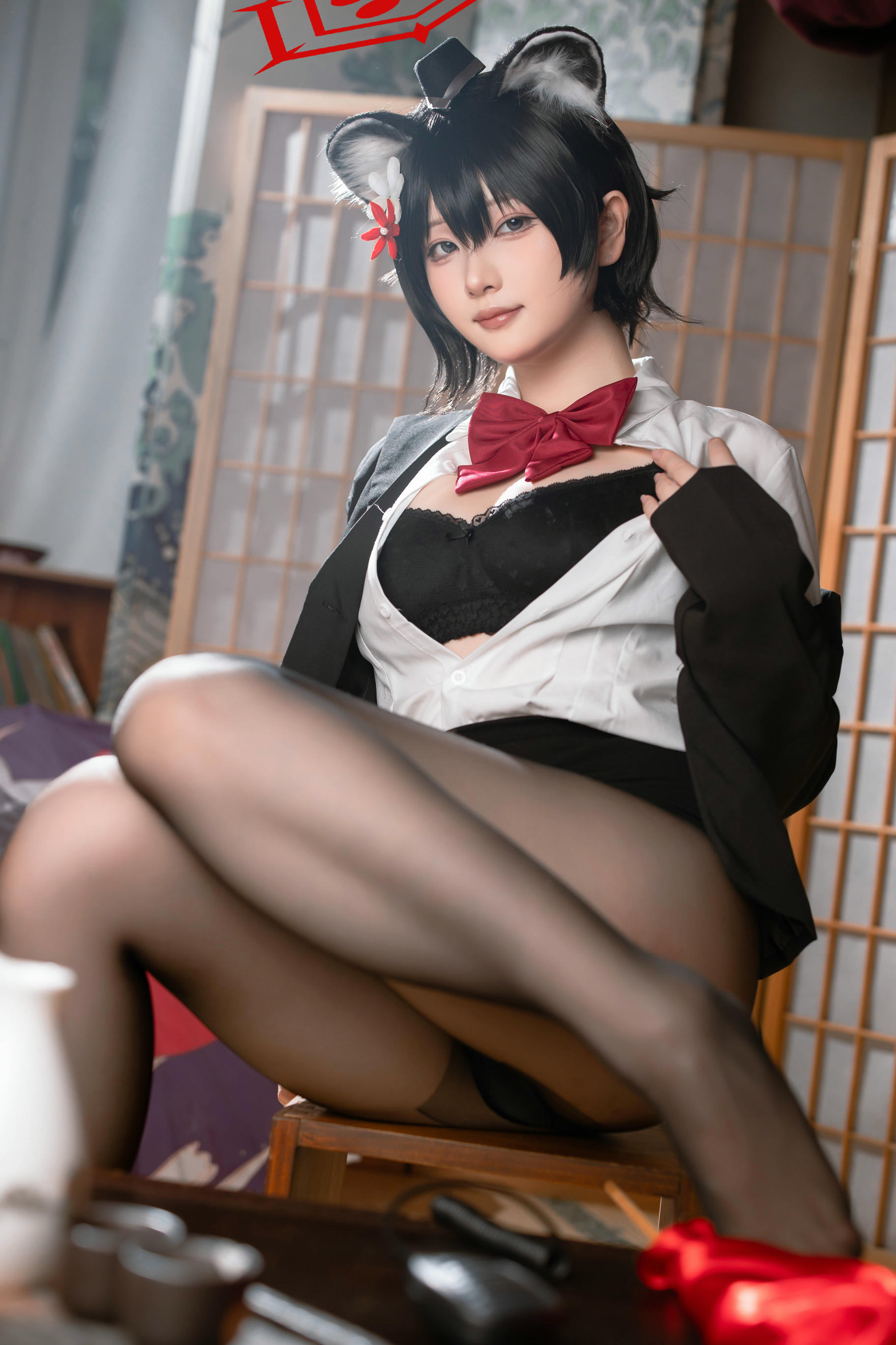 屿鱼 NO.031 蔚蓝档案 春日椿 导游[55P 155.6M]_第2集