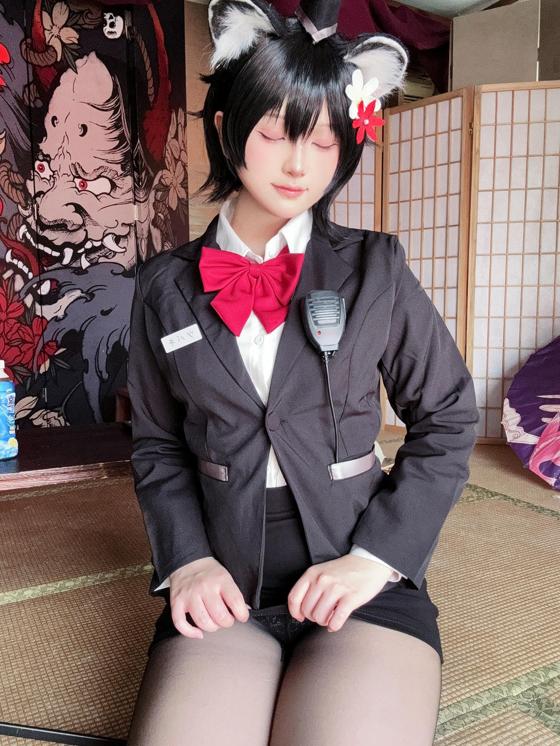 屿鱼 NO.031 蔚蓝档案 春日椿 导游[55P 155.6M]_第3集