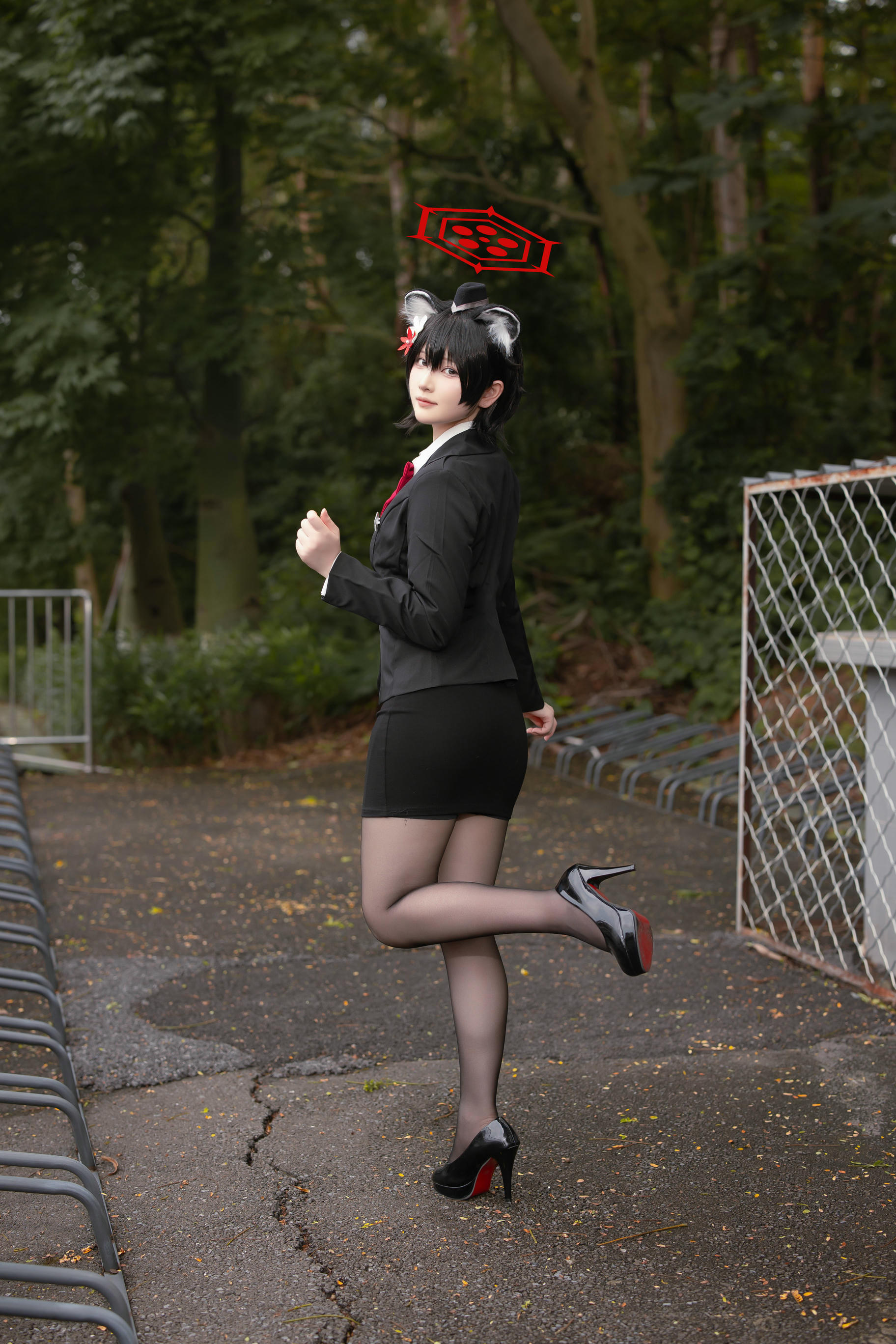 屿鱼 NO.031 蔚蓝档案 春日椿 导游[55P 155.6M]_第1集