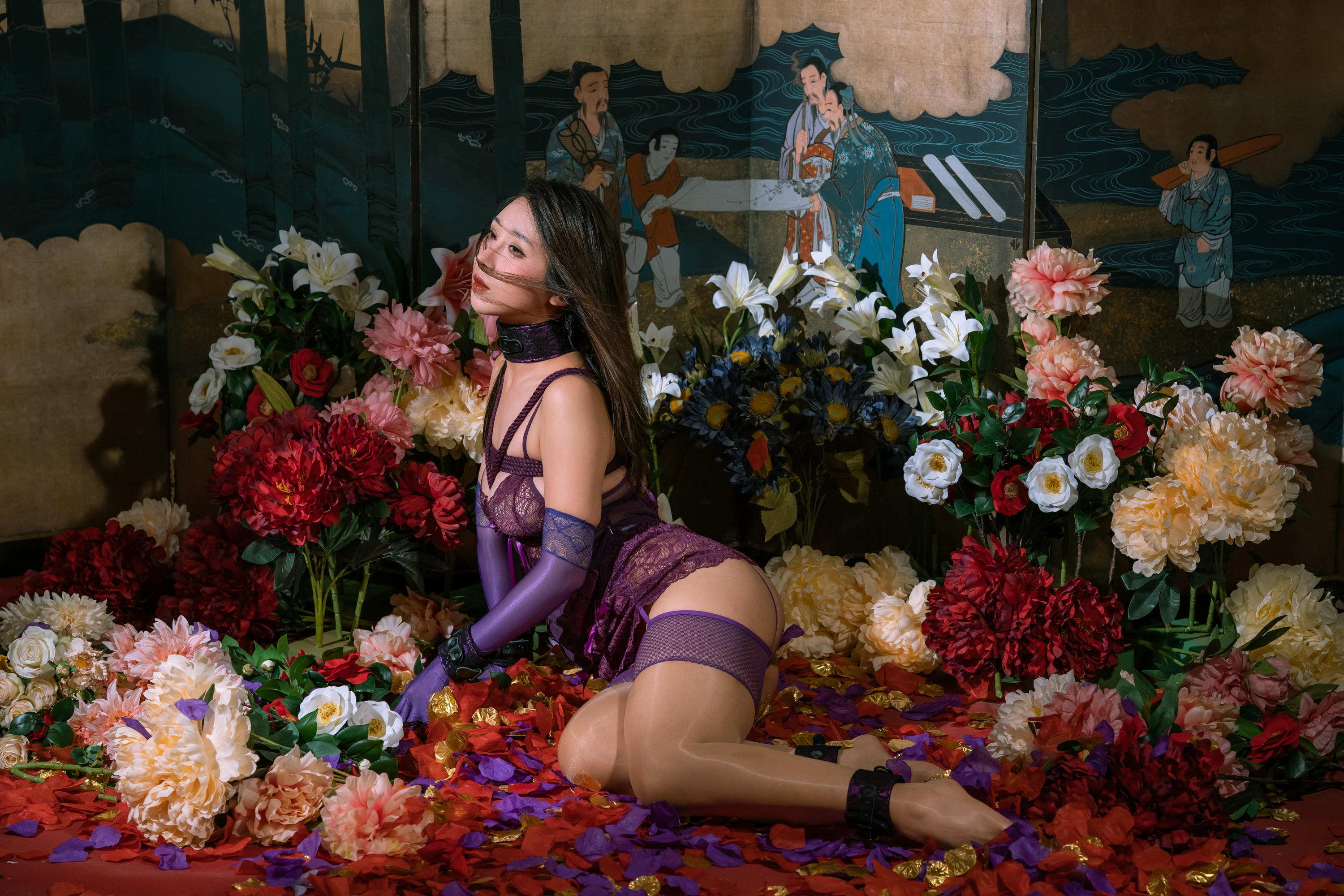 云溪溪 NO.102 奶桃 繁花[130P-3V-1.91G]_第1集