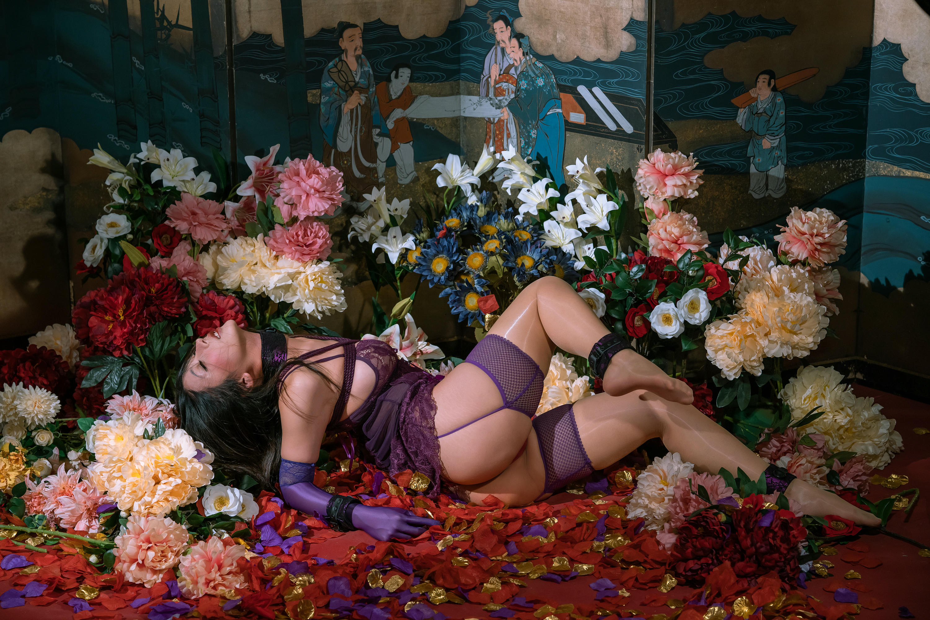 云溪溪 NO.102 奶桃 繁花[130P-3V-1.91G]_第1集