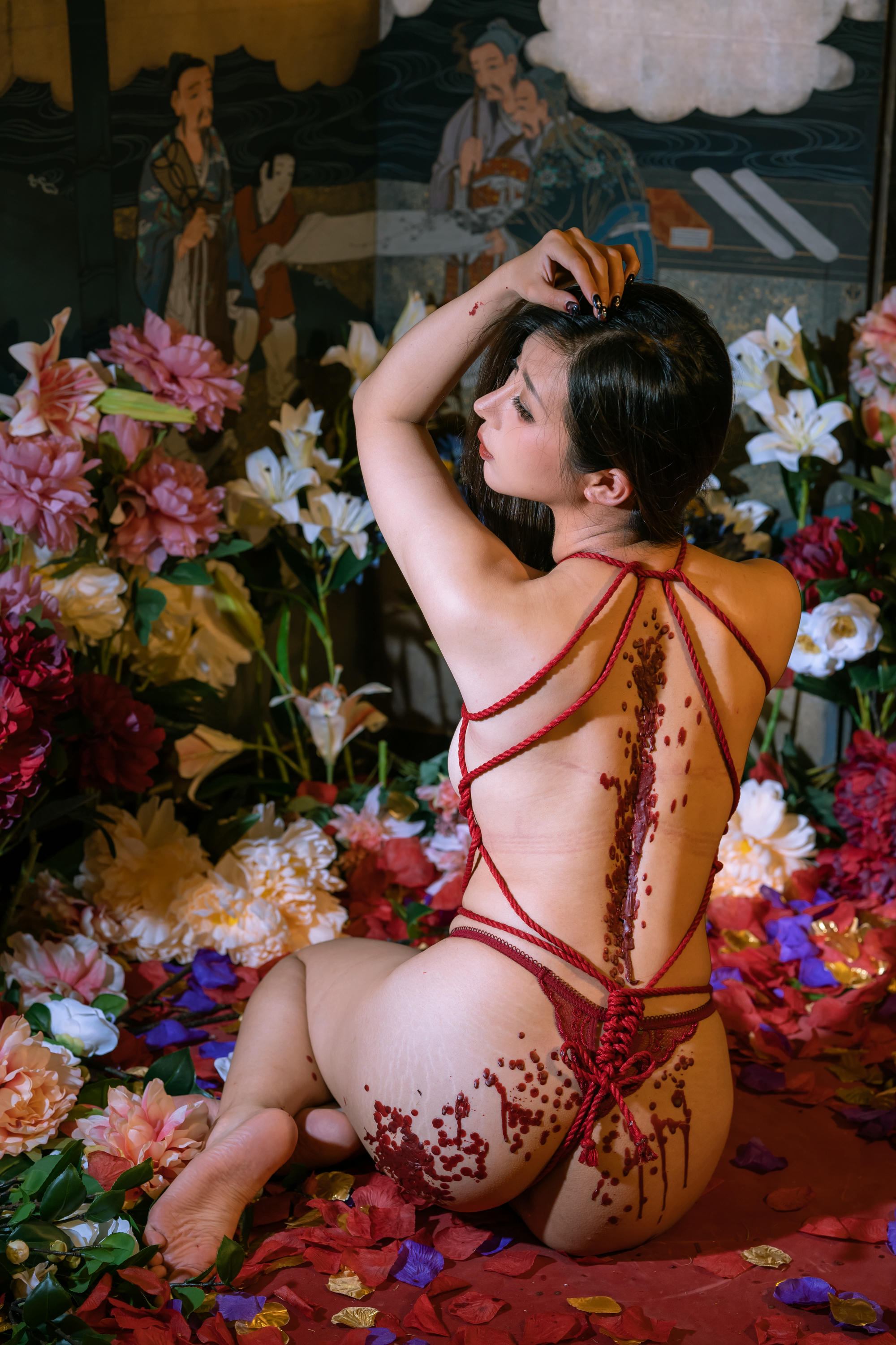 云溪溪 NO.102 奶桃 繁花[130P-3V-1.91G]_第4集