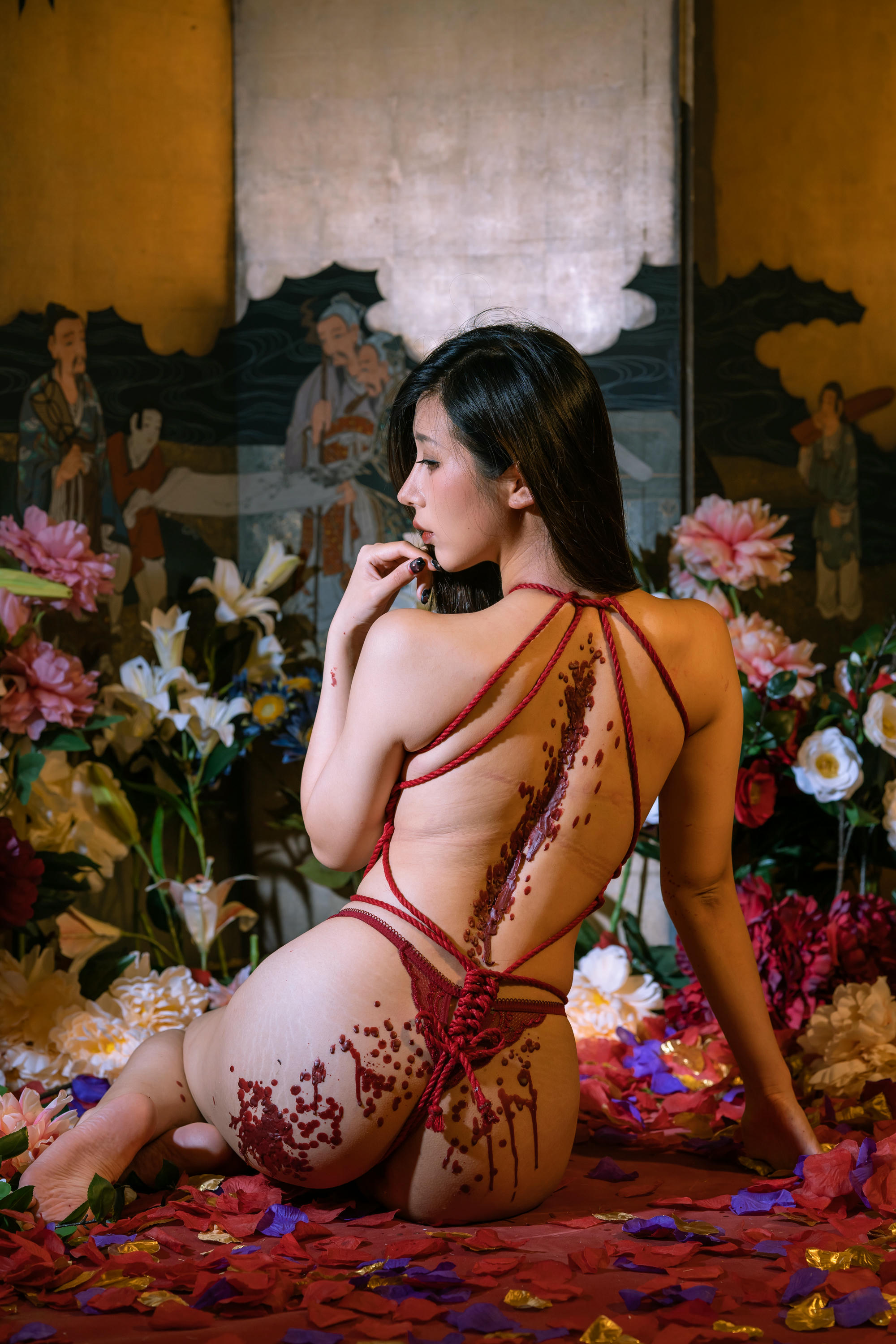 云溪溪 NO.102 奶桃 繁花[130P-3V-1.91G]_第4集