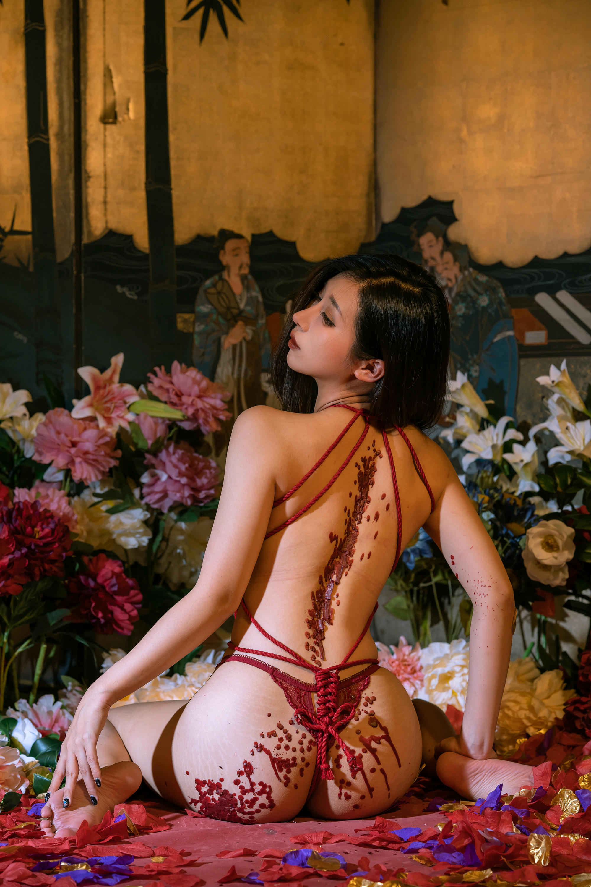 云溪溪 NO.102 奶桃 繁花[130P-3V-1.91G]_第5集