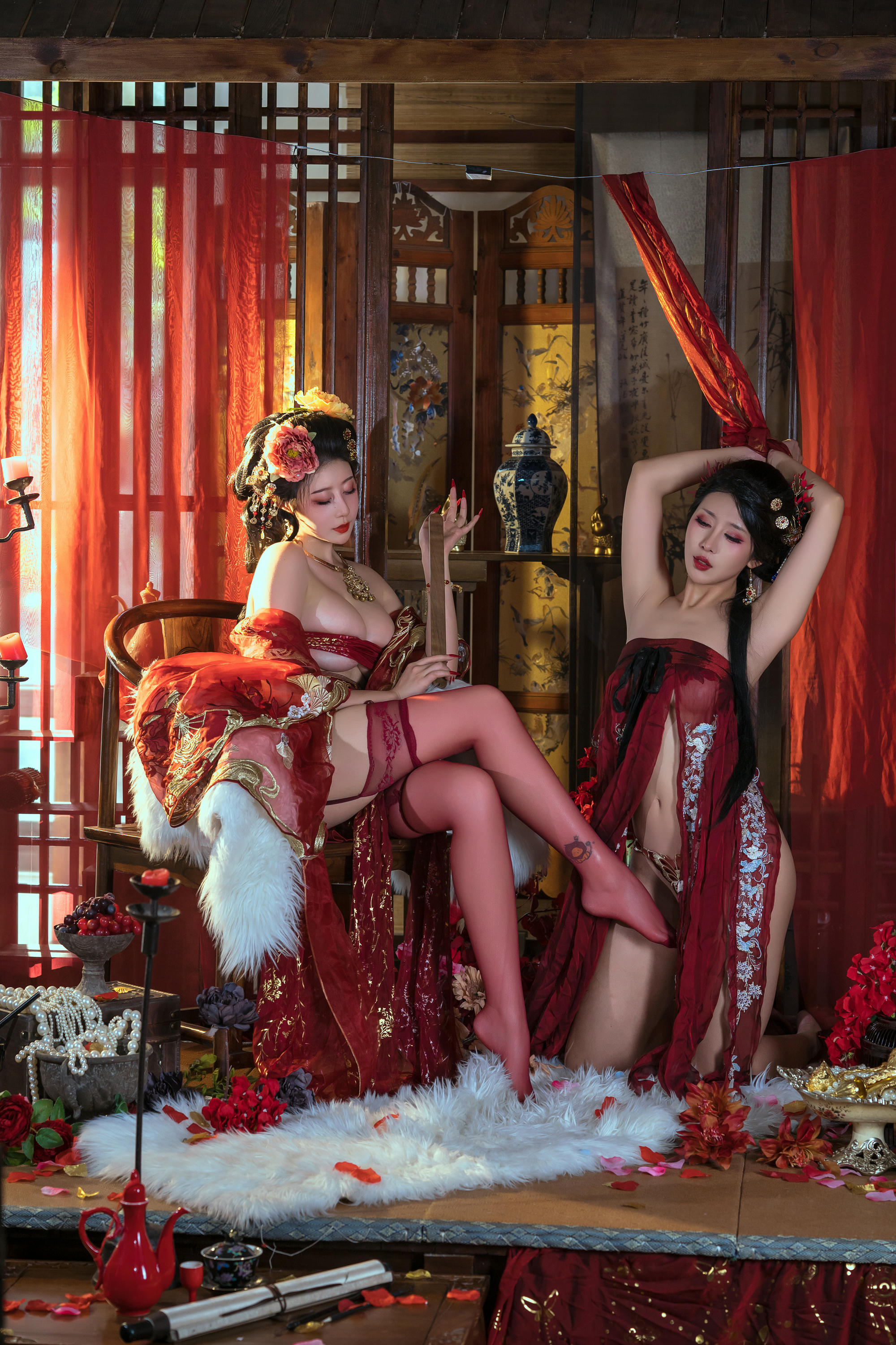 云溪溪 NO.105 &奶桃&奈汐酱nice 青楼韵事 [120P1V-1.22GB]_第1集