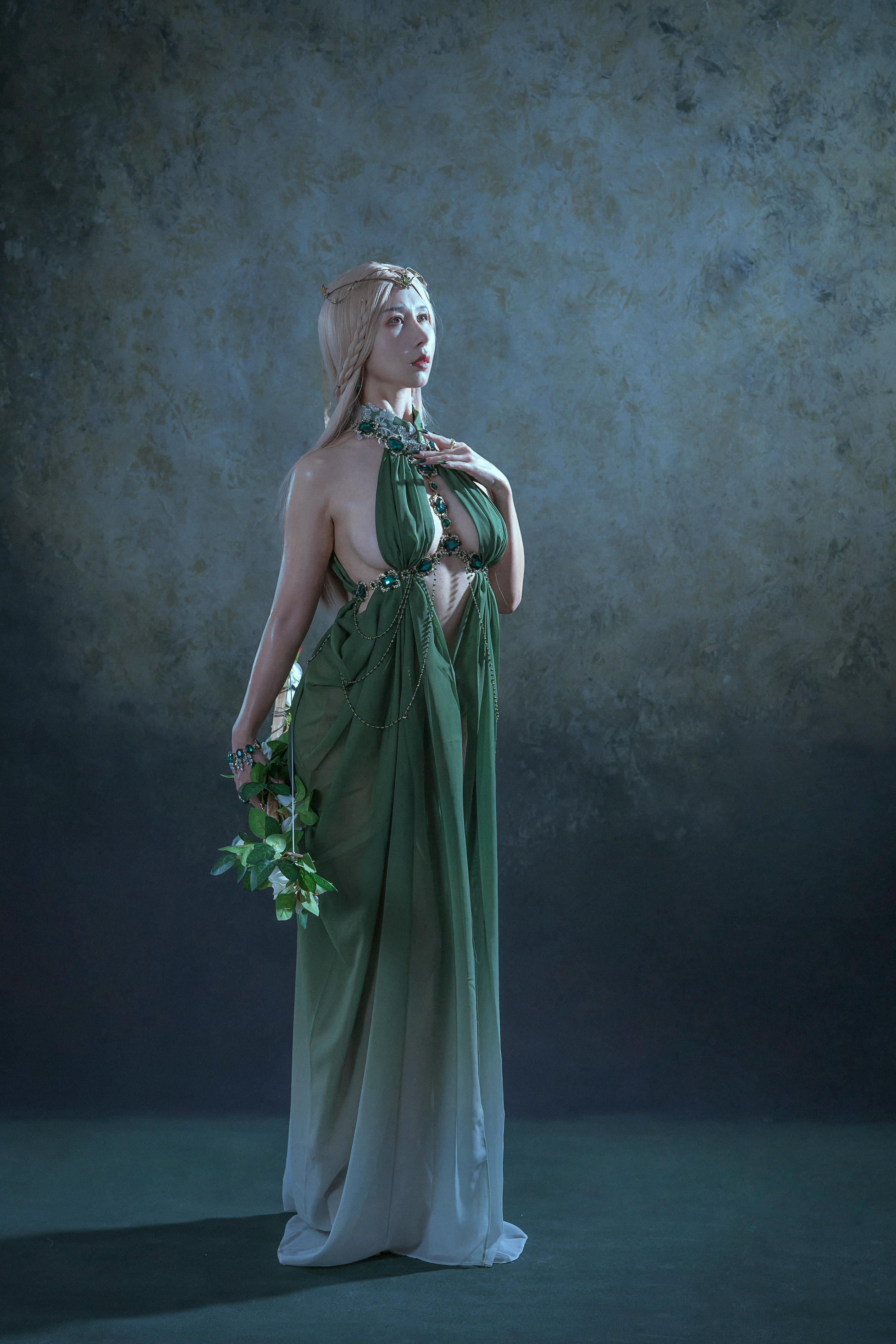 云溪溪 NO.041 奶桃 Tourmaline-Malachite孔雀石 [40P 376MB]_第2集