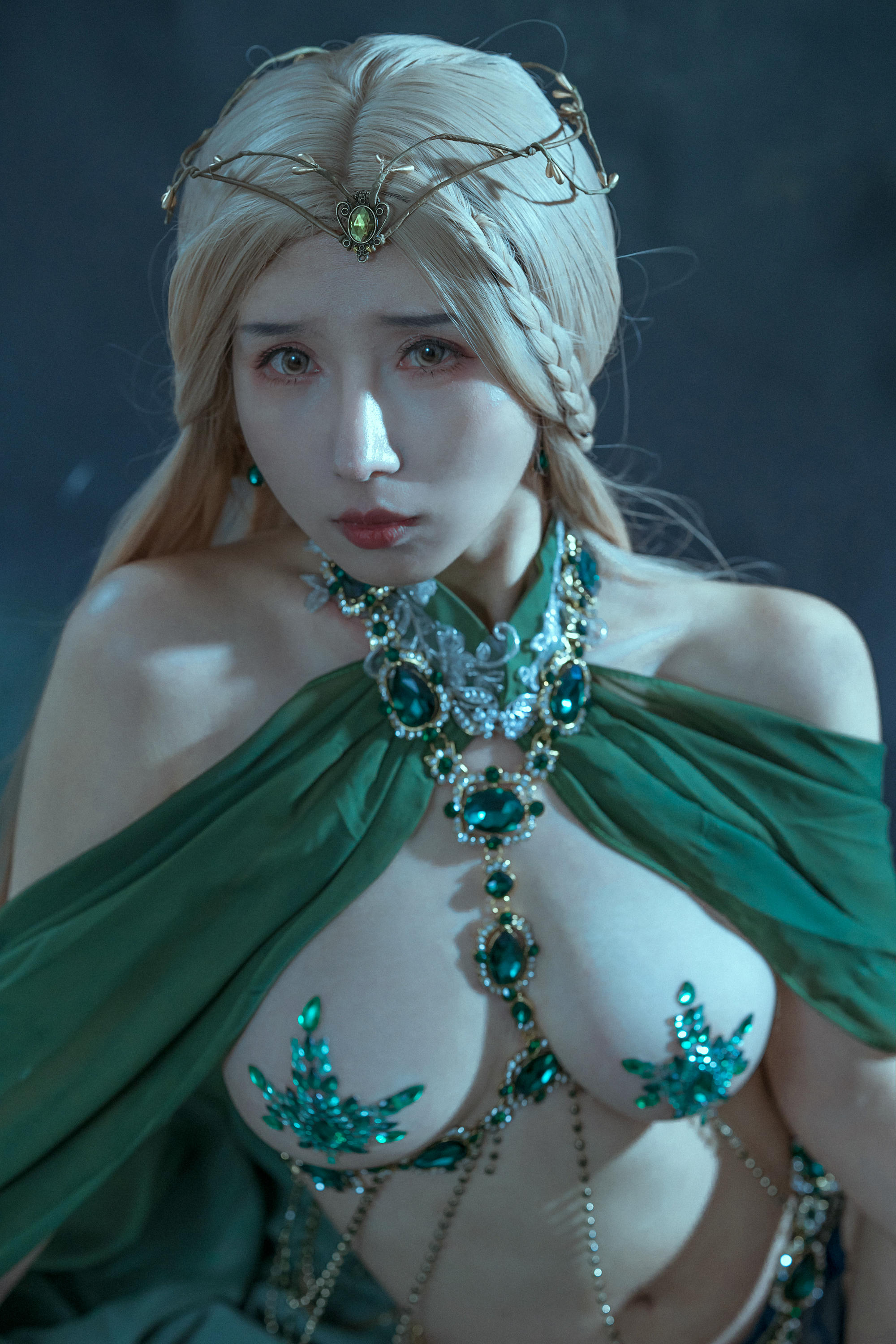 云溪溪 NO.041 奶桃 Tourmaline-Malachite孔雀石 [40P 376MB]_第2集