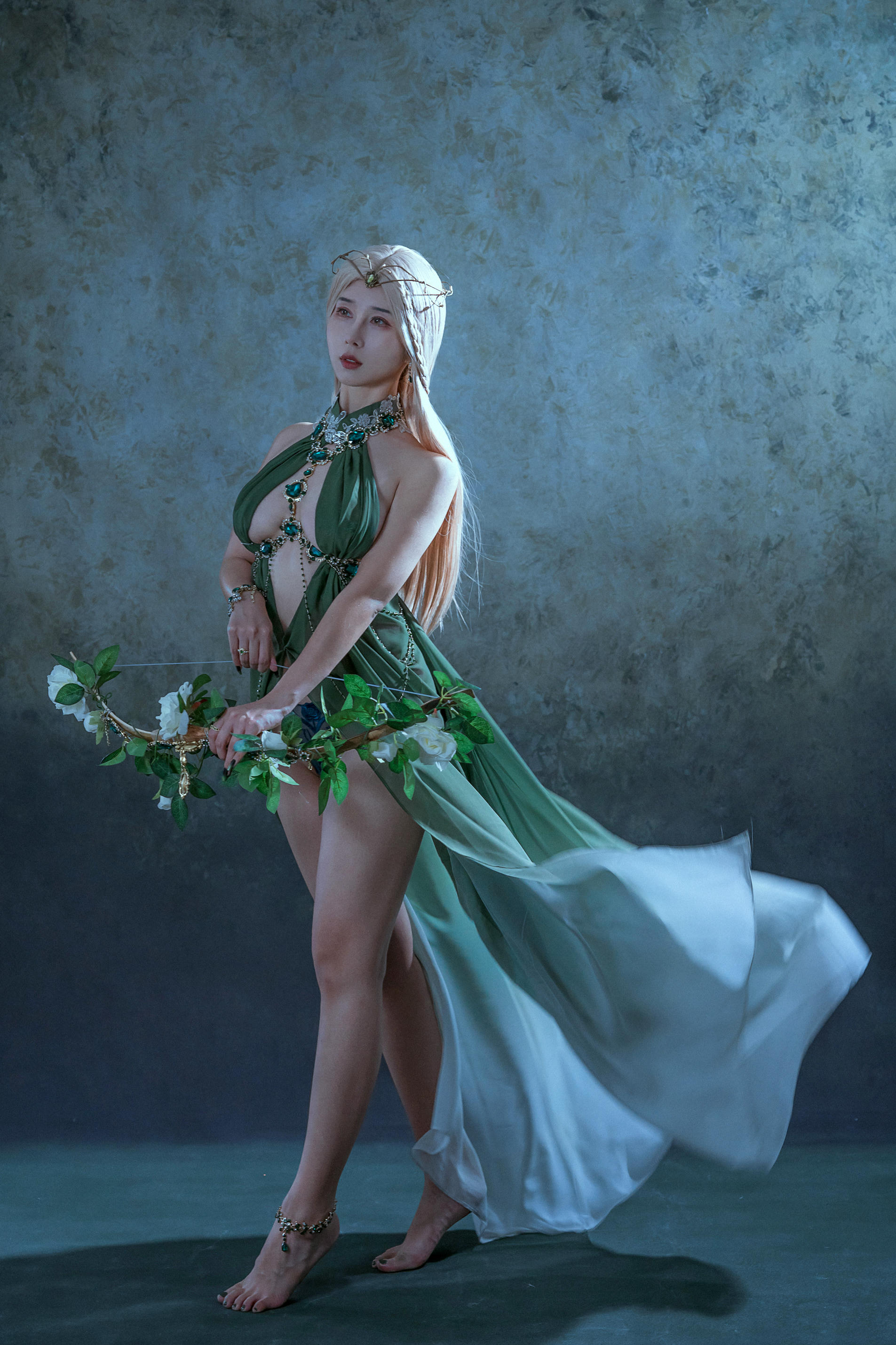 云溪溪 NO.041 奶桃 Tourmaline-Malachite孔雀石 [40P 376MB]_第2集