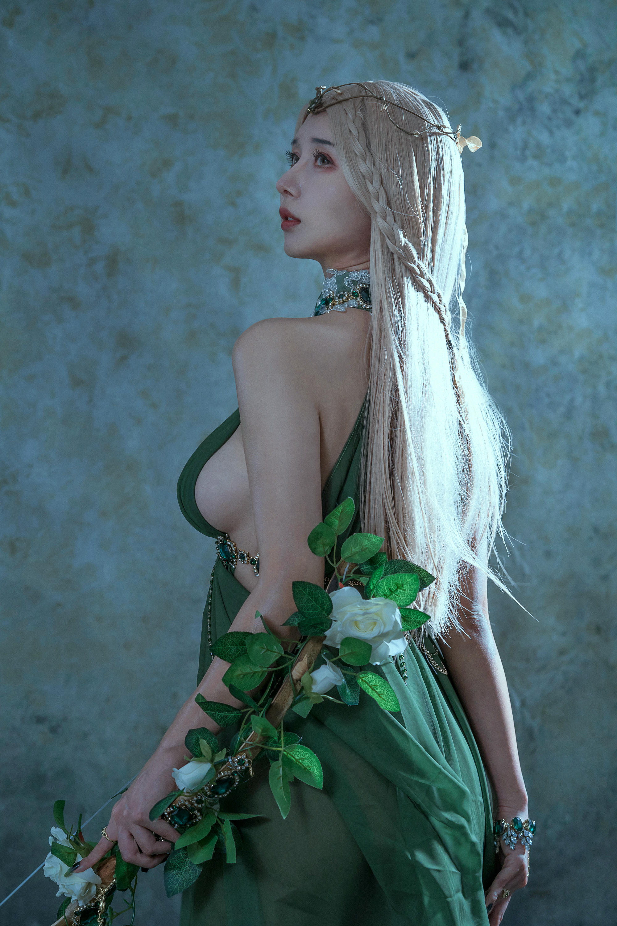 云溪溪 NO.041 奶桃 Tourmaline-Malachite孔雀石 [40P 376MB]_第2集