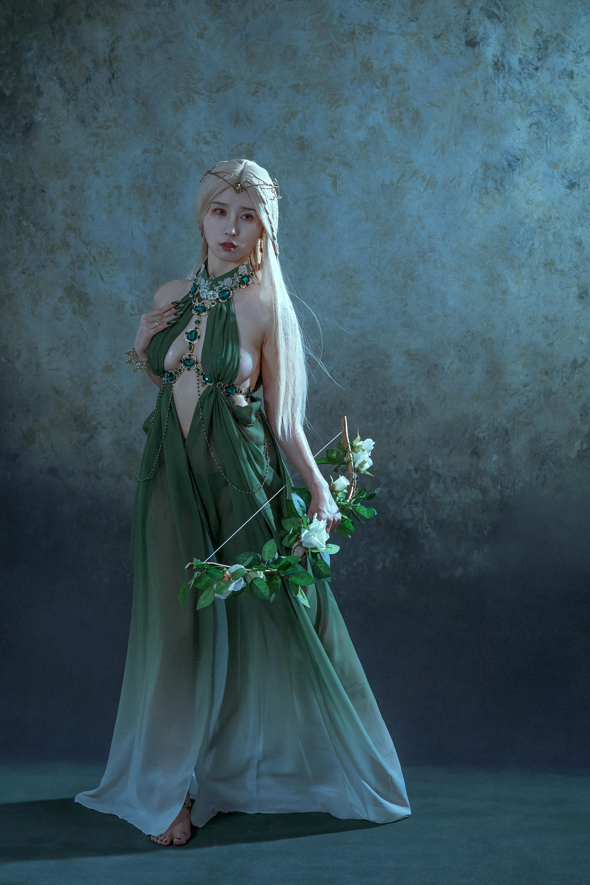 云溪溪 NO.041 奶桃 Tourmaline-Malachite孔雀石 [40P 376MB]_第2集