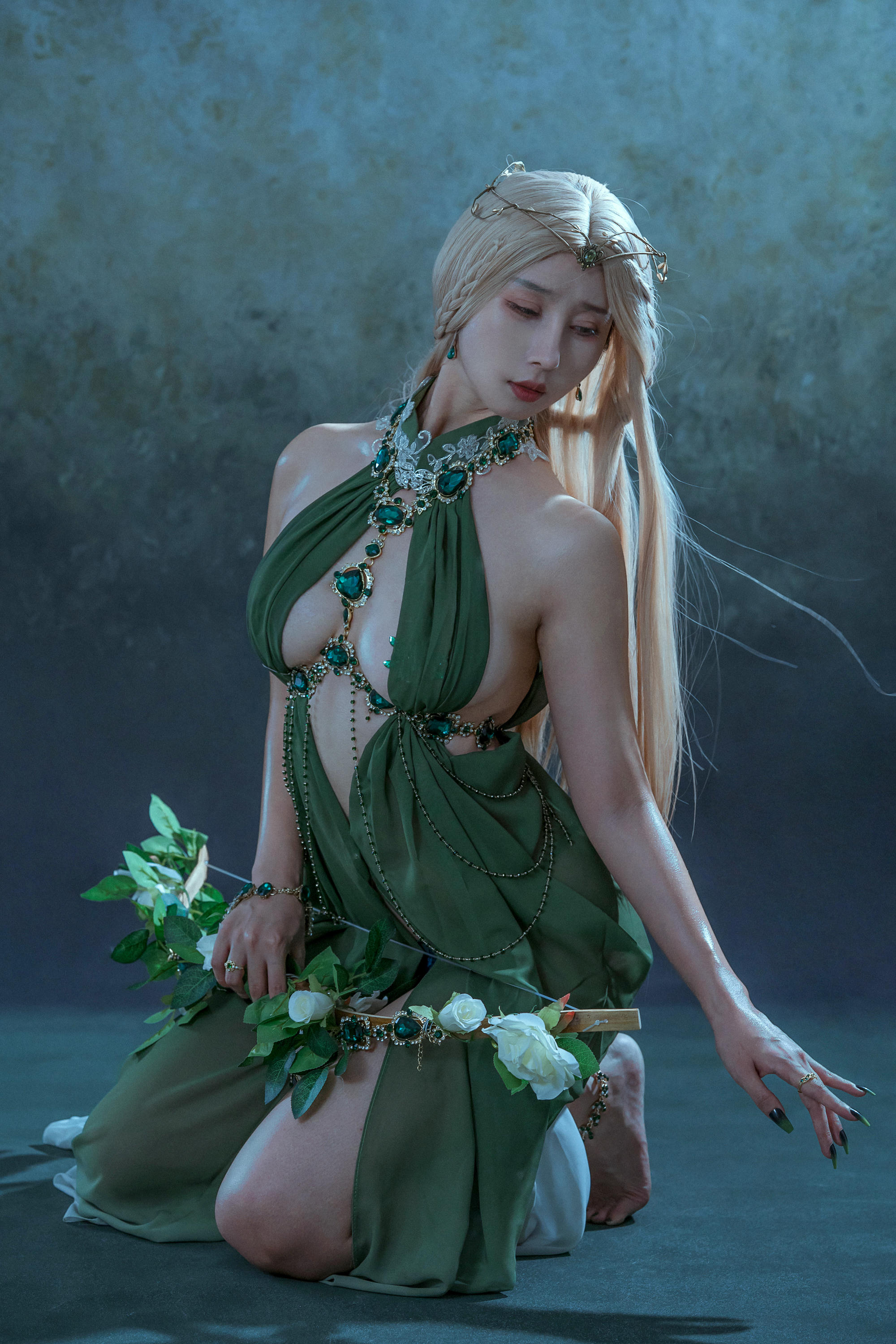 云溪溪 NO.041 奶桃 Tourmaline-Malachite孔雀石 [40P 376MB]_第2集