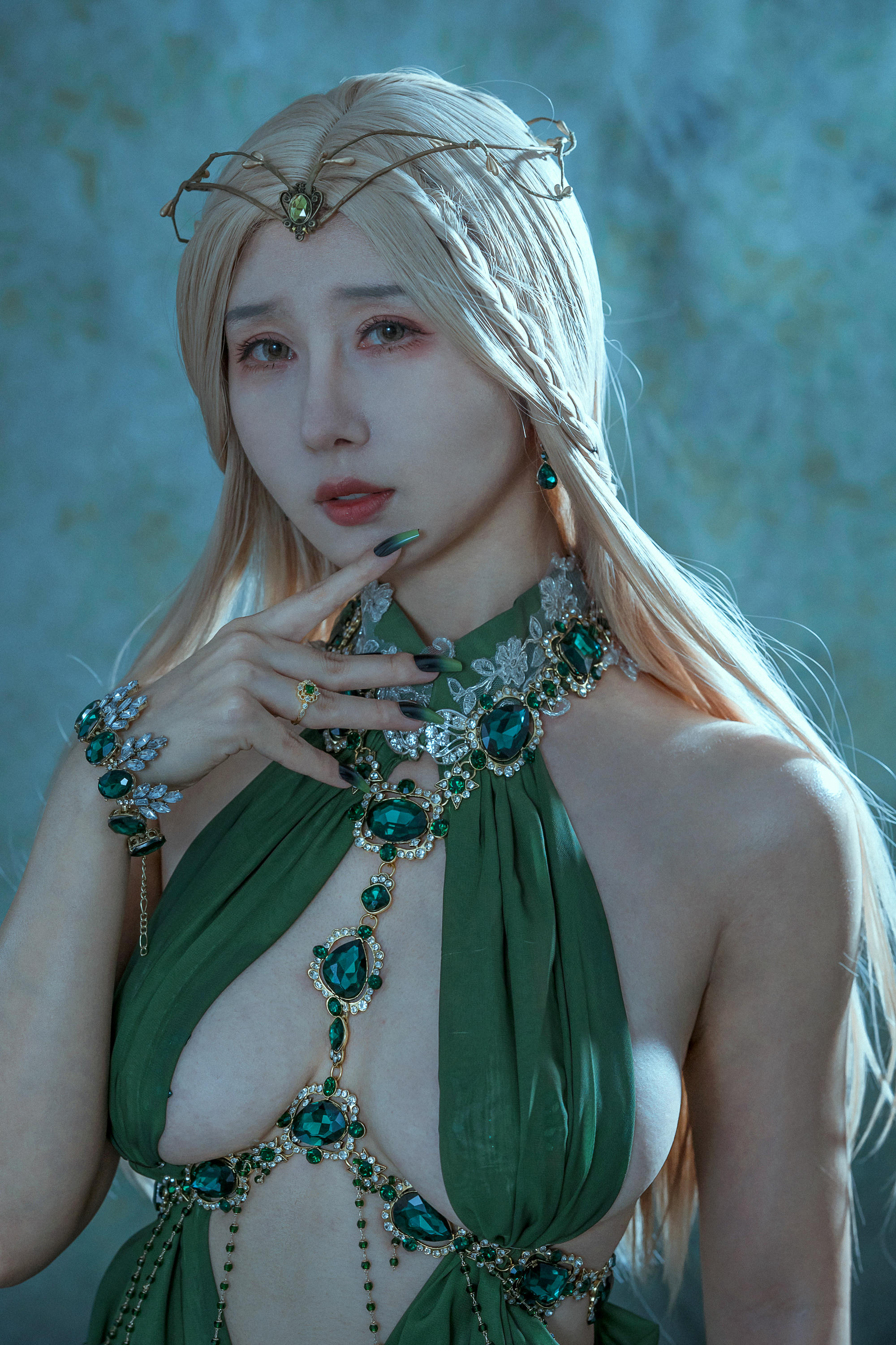 云溪溪 NO.041 奶桃 Tourmaline-Malachite孔雀石 [40P 376MB]_第2集