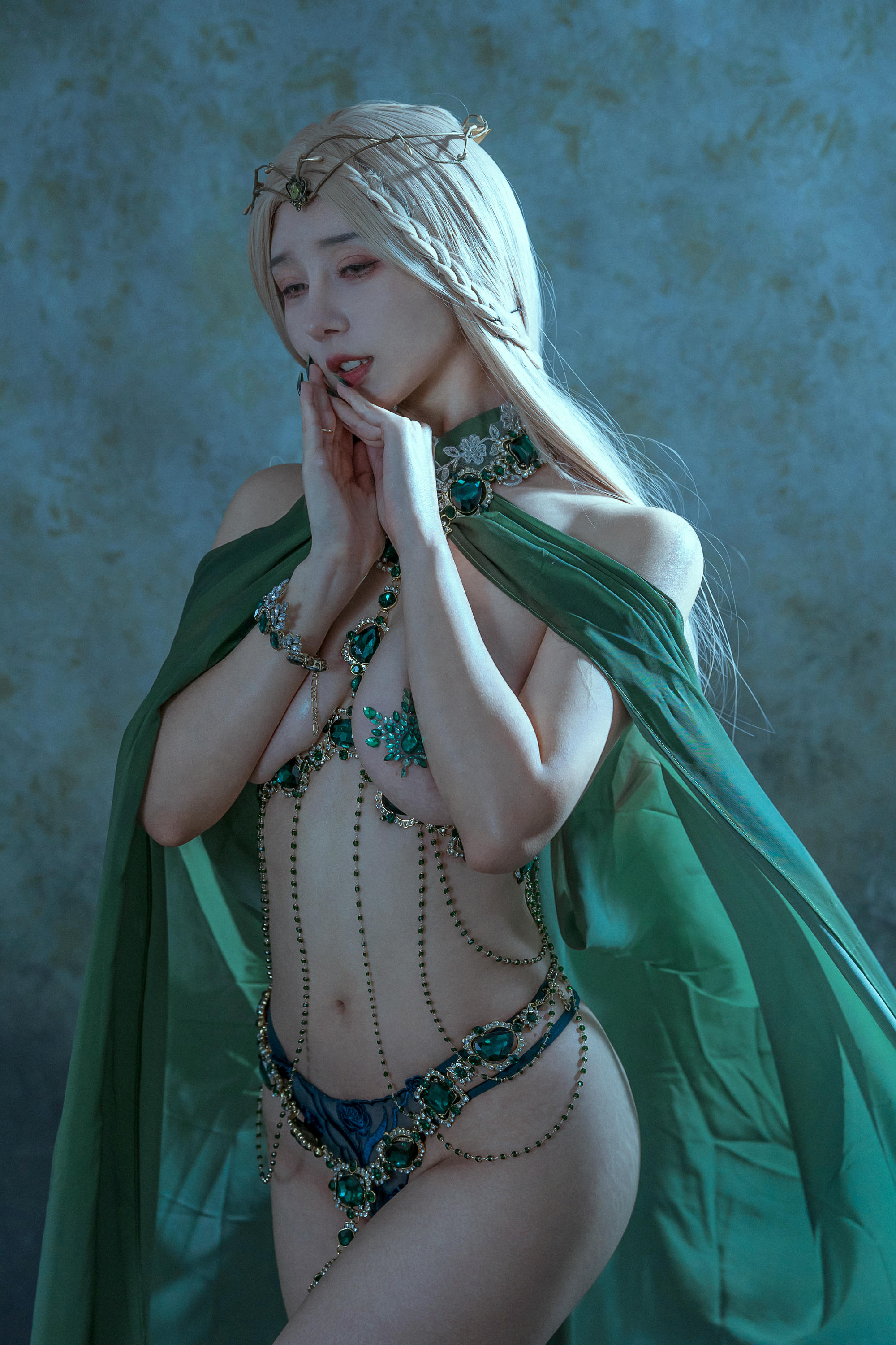 云溪溪 NO.041 奶桃 Tourmaline-Malachite孔雀石 [40P 376MB]_第1集