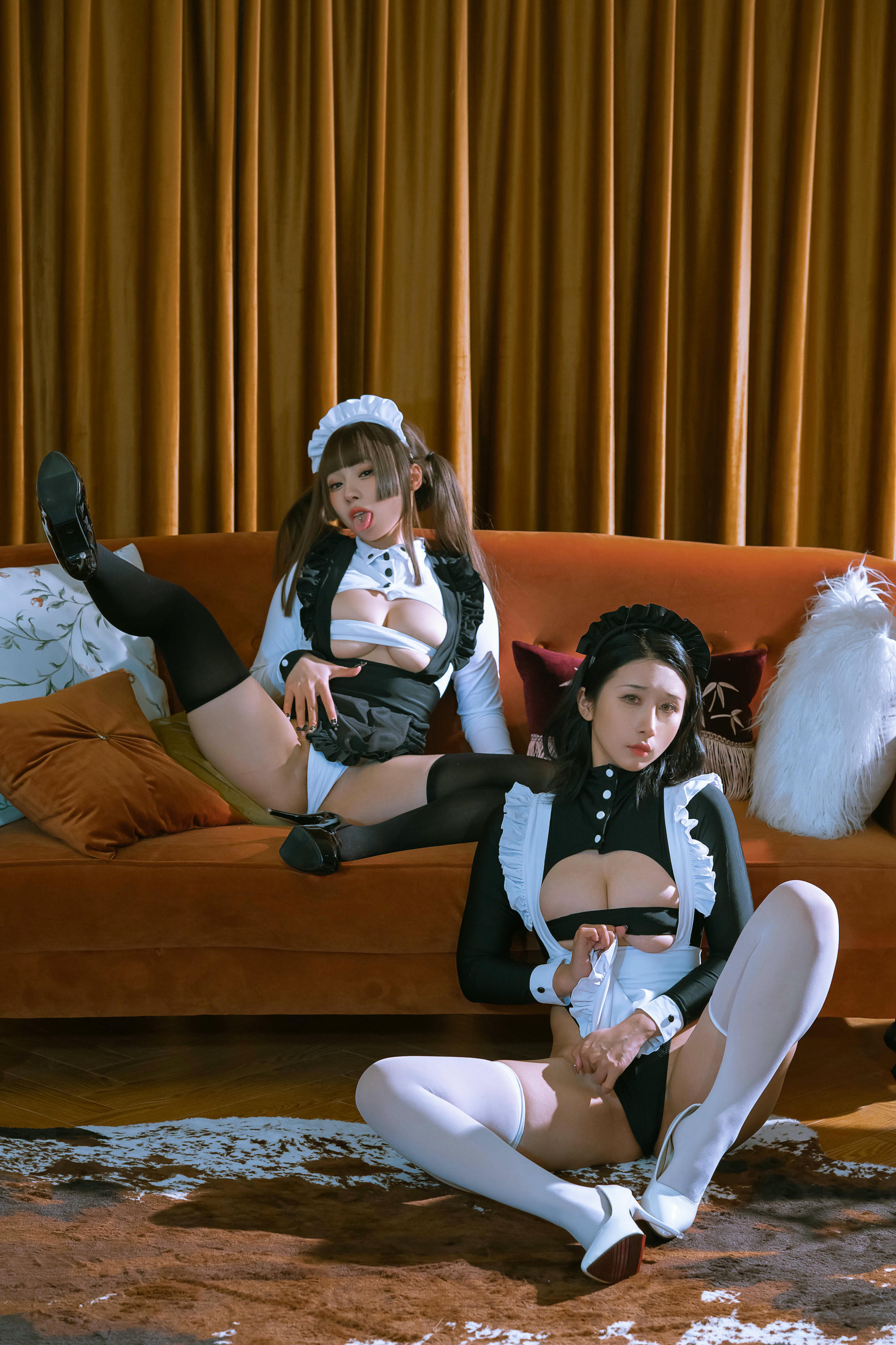 云溪溪 NO.057 奶桃桃 胡桃猫 双人女仆[55P1V-1.2G]_第2集