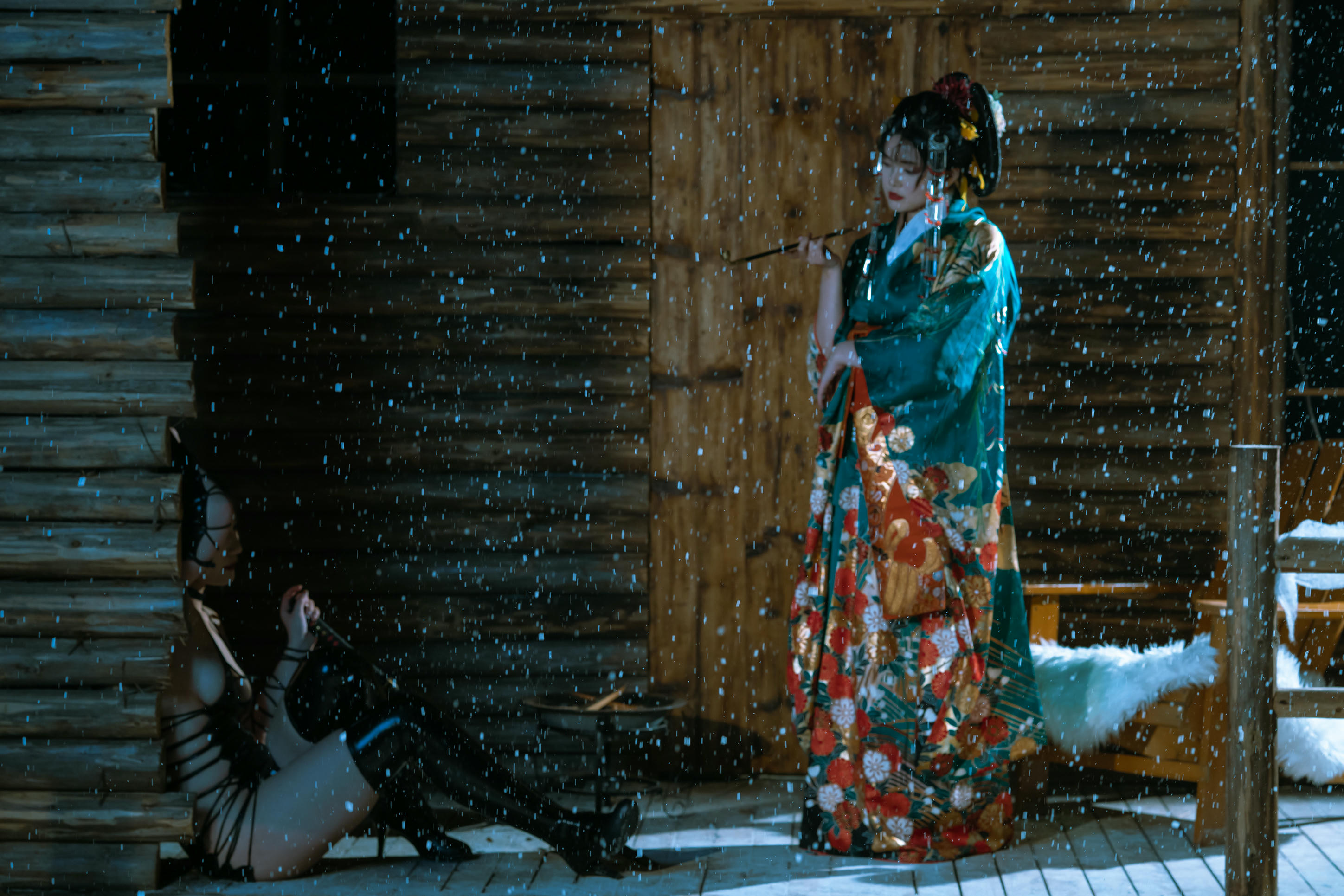 云溪溪 NO.068 云溪溪×星澜×夏夏子 花魁X忍者 [59P+1V／1.38GB]_第1集