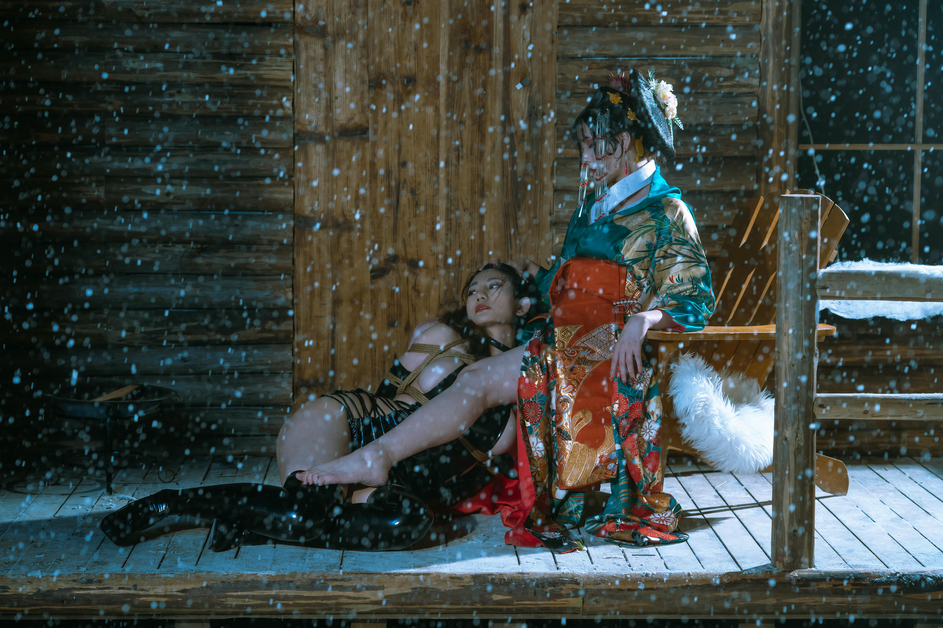 云溪溪 NO.068 云溪溪×星澜×夏夏子 花魁X忍者 [59P+1V／1.38GB]_第3集