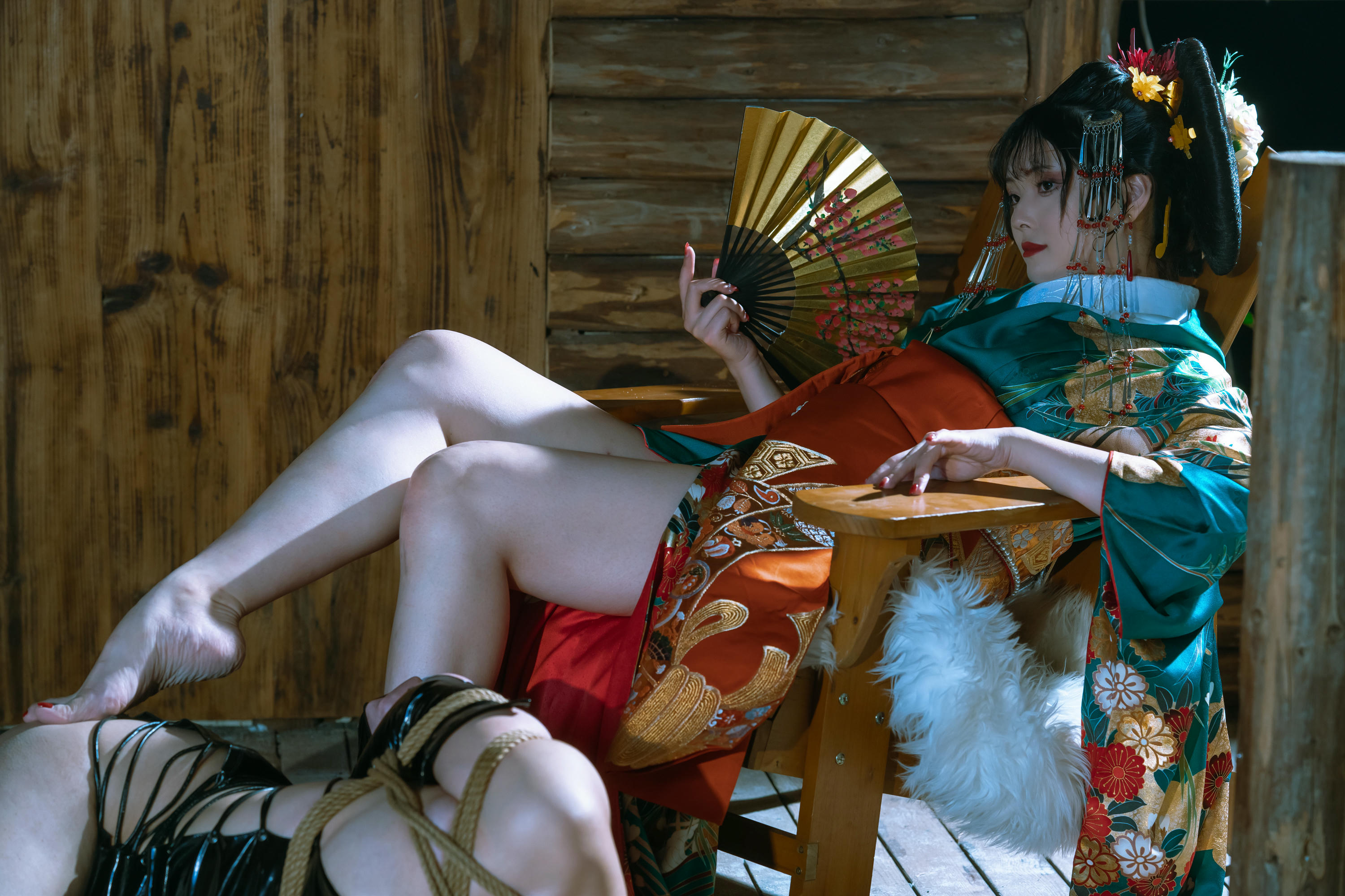 云溪溪 NO.068 云溪溪×星澜×夏夏子 花魁X忍者 [59P+1V／1.38GB]_第3集