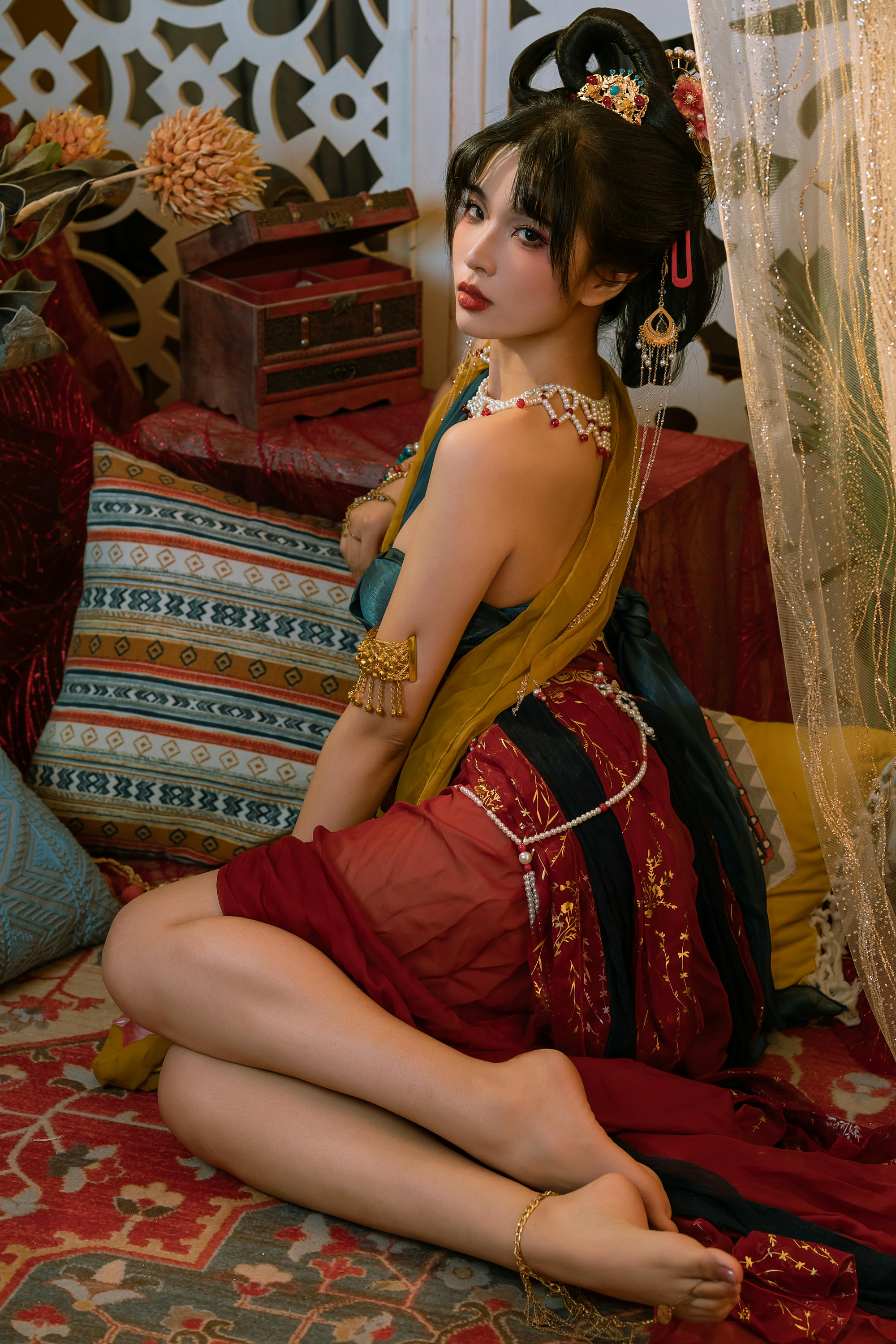 云溪溪 NO.090 奶桃桃&轩萧学姐 古风敦煌[34P-1V-488.2M]_第1集