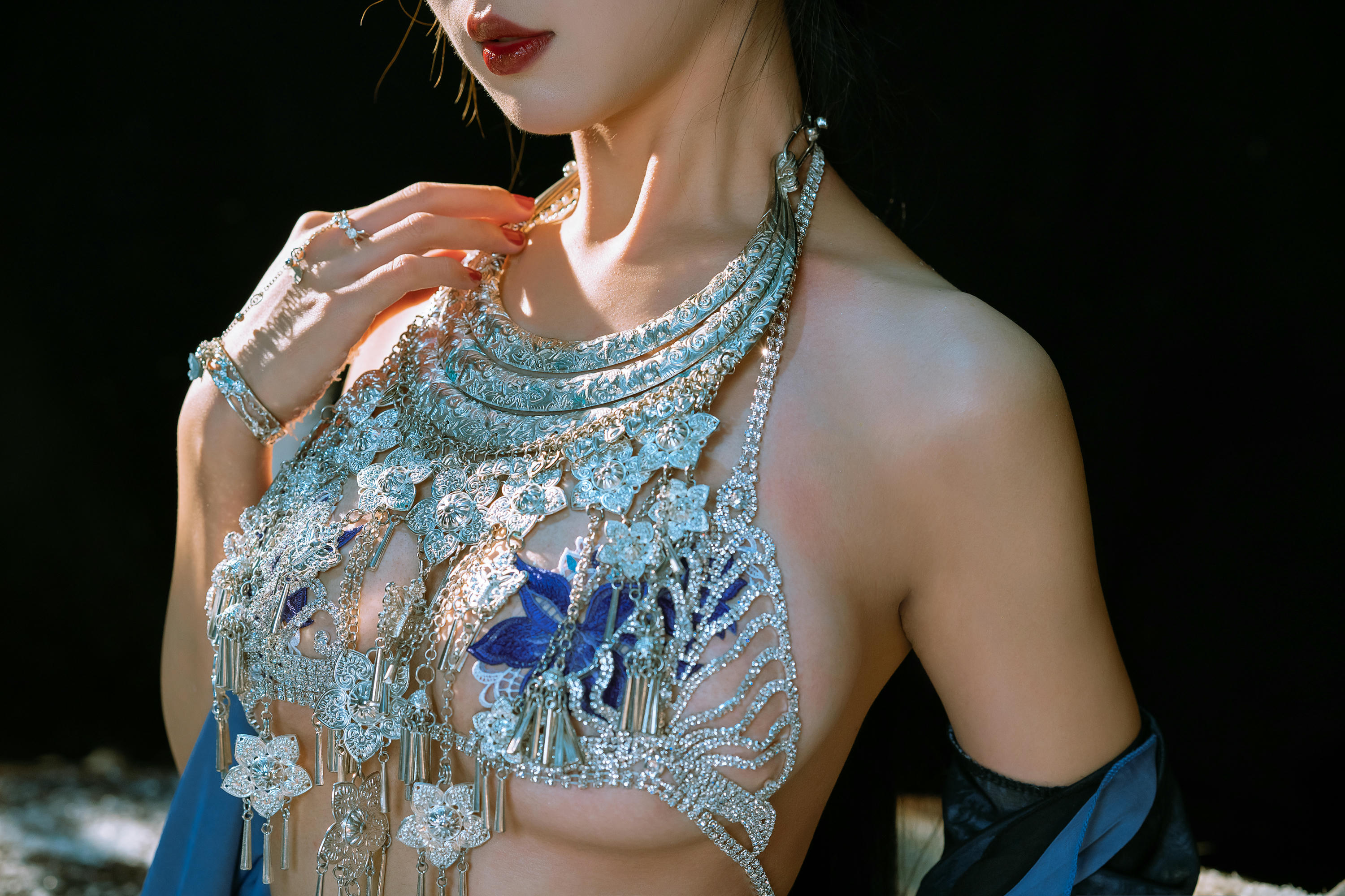 云溪溪 NO.095 奶桃桃&轩萧学姐 朝开暮落-下 [117P+5V／5.81GB]_第5集