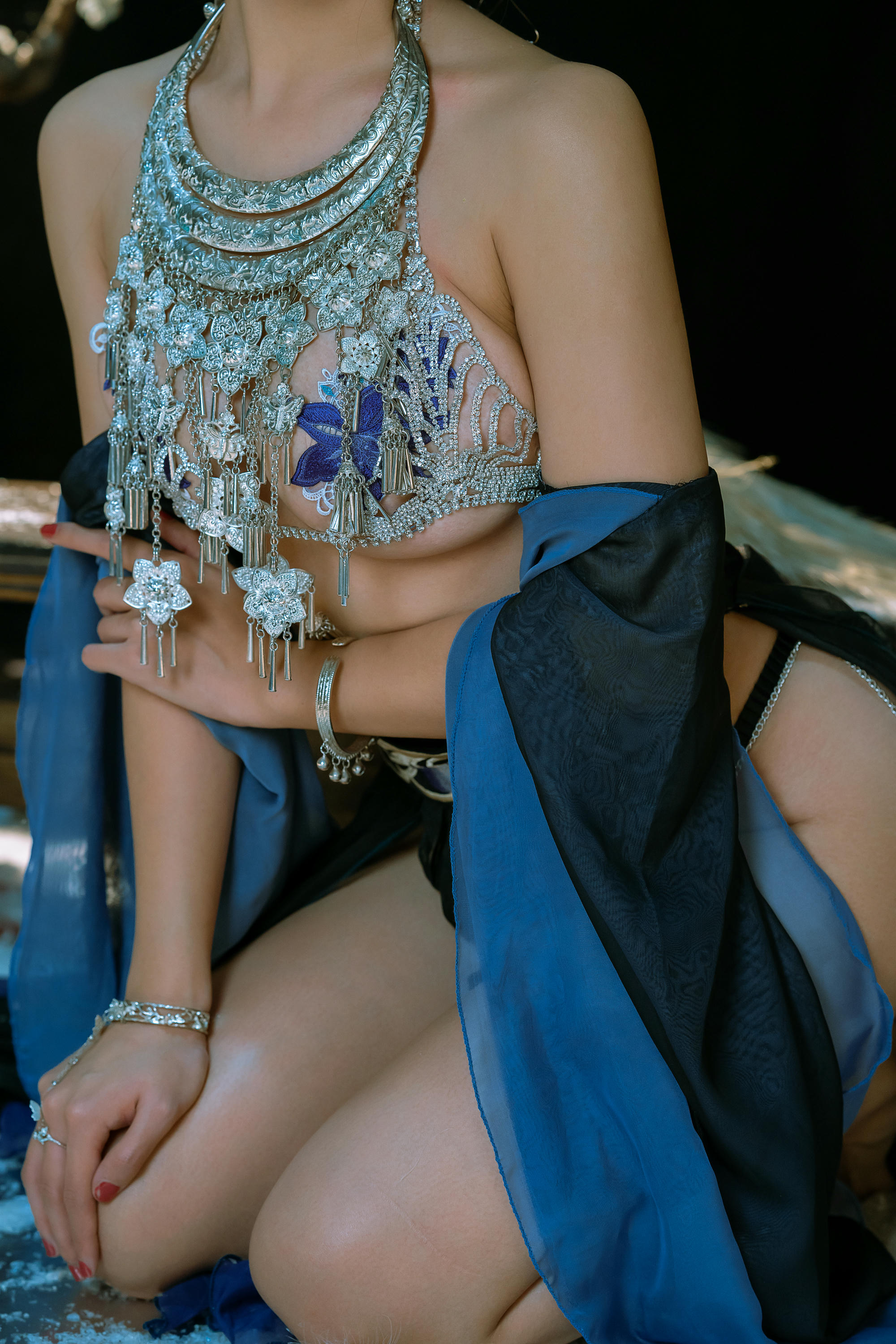 云溪溪 NO.095 奶桃桃&轩萧学姐 朝开暮落-下 [117P+5V／5.81GB]_第6集