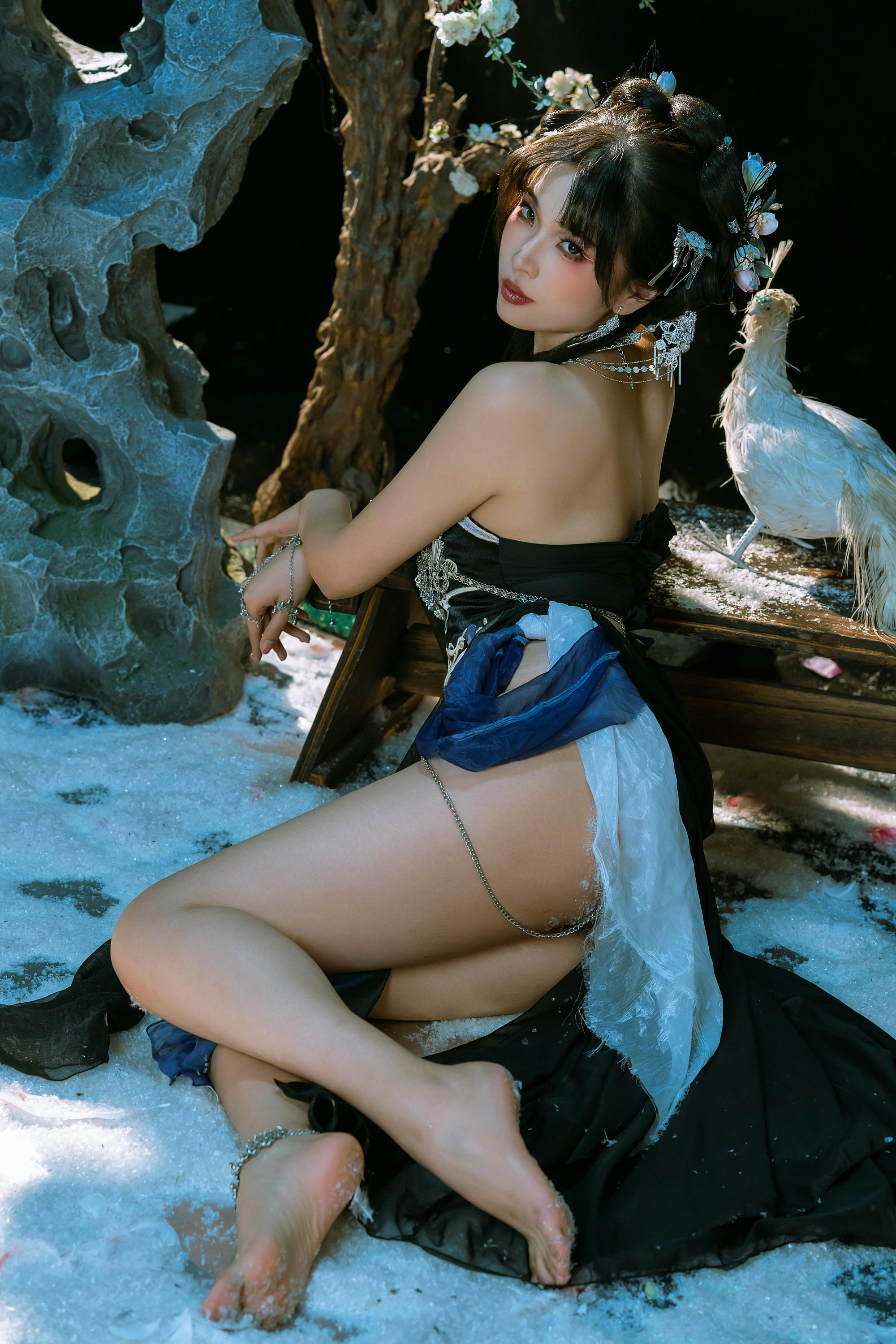 云溪溪 NO.095 奶桃桃&轩萧学姐 朝开暮落-下 [117P+5V／5.81GB]_第6集