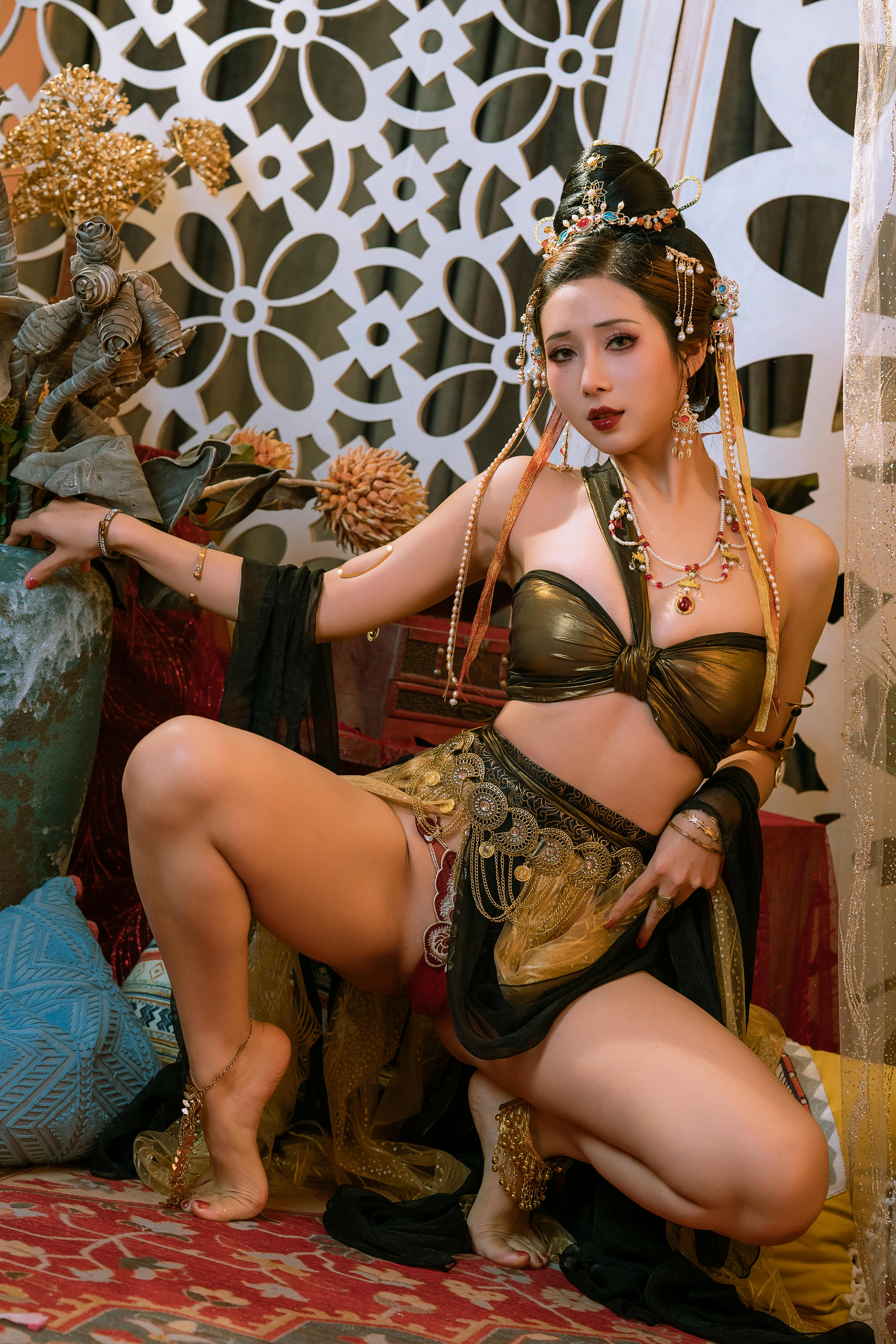 云溪溪 NO.095 奶桃桃&轩萧学姐 朝开暮落-下 [117P+5V／5.81GB]_第5集