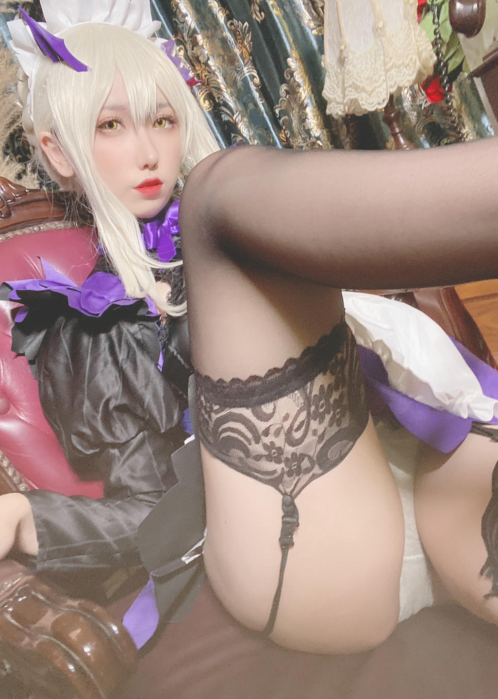 芋圆侑子 NO.015 黑枪呆女仆自拍 [24P3V-211MB]_第1集