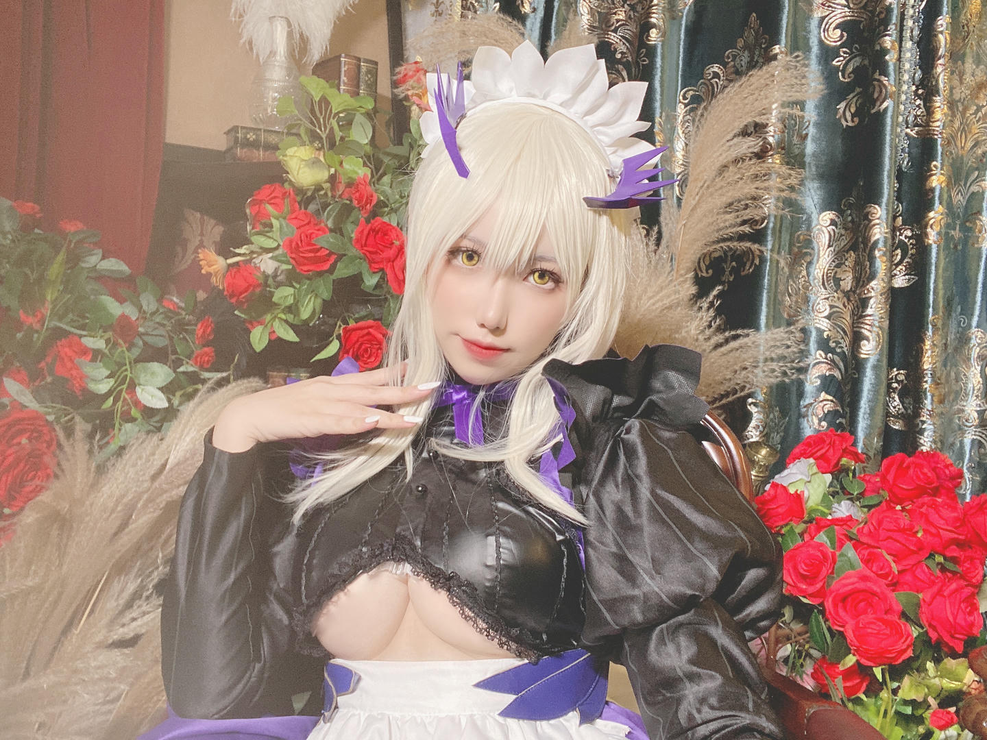 芋圆侑子 NO.015 黑枪呆女仆自拍 [24P3V-211MB]_第1集