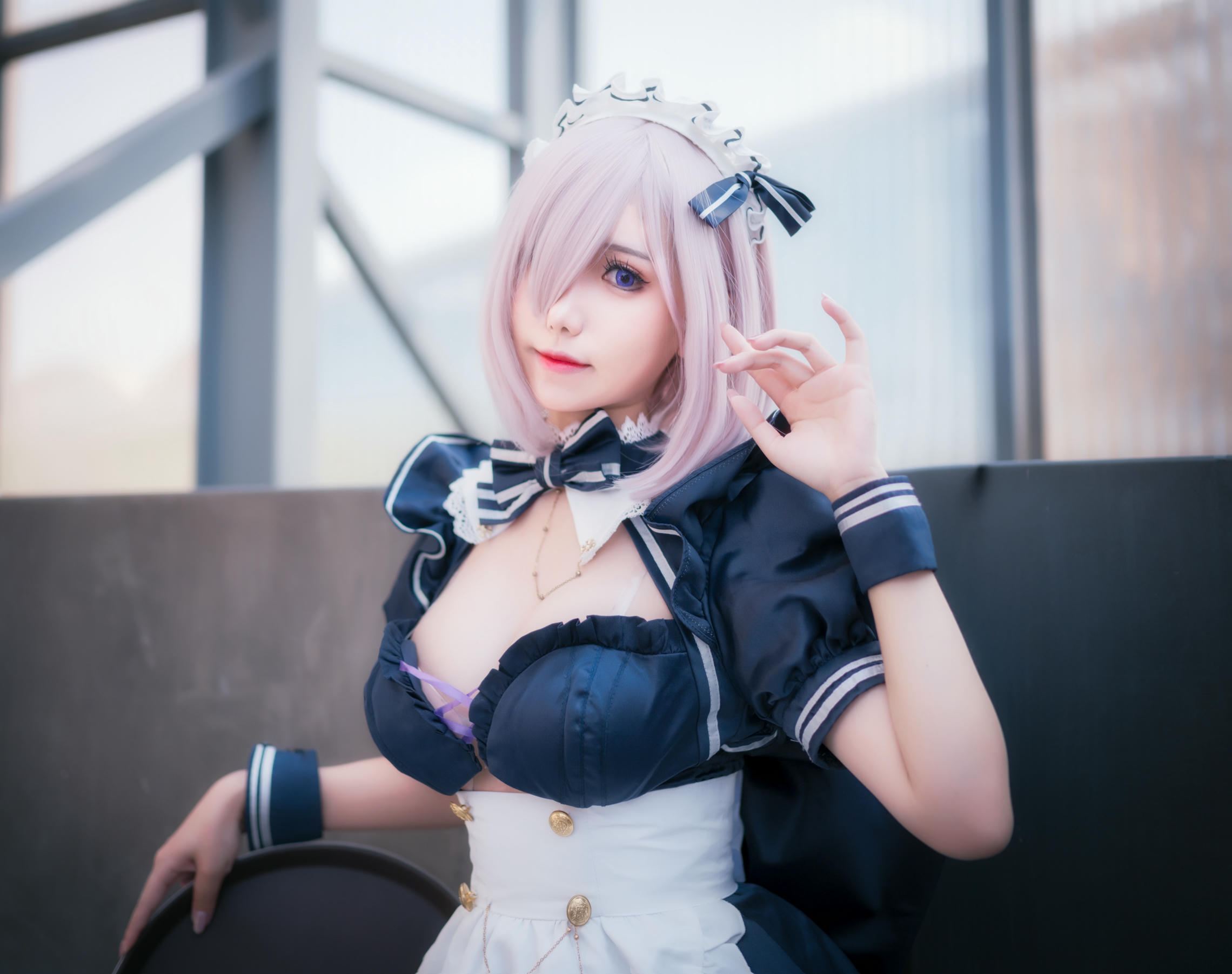 芋圆侑子 NO.015 黑枪呆女仆自拍 [24P3V-211MB]_第1集