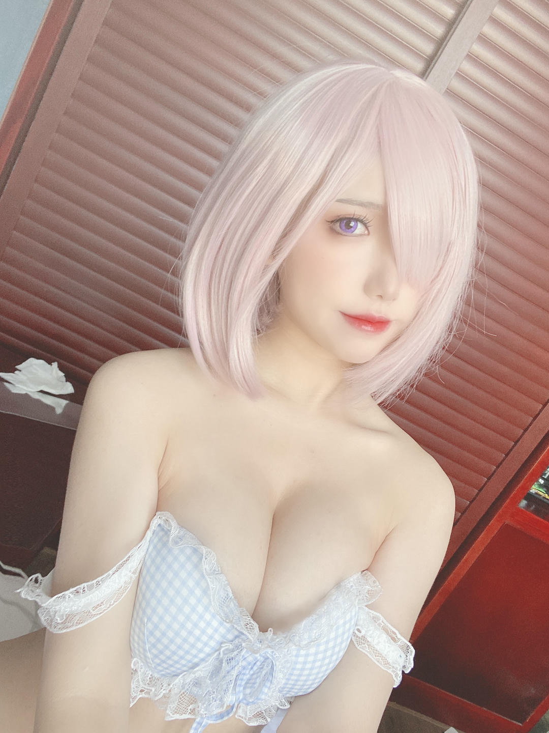 芋圆侑子 NO.021 蓝格子小清新 [22P-76MB]_第1集